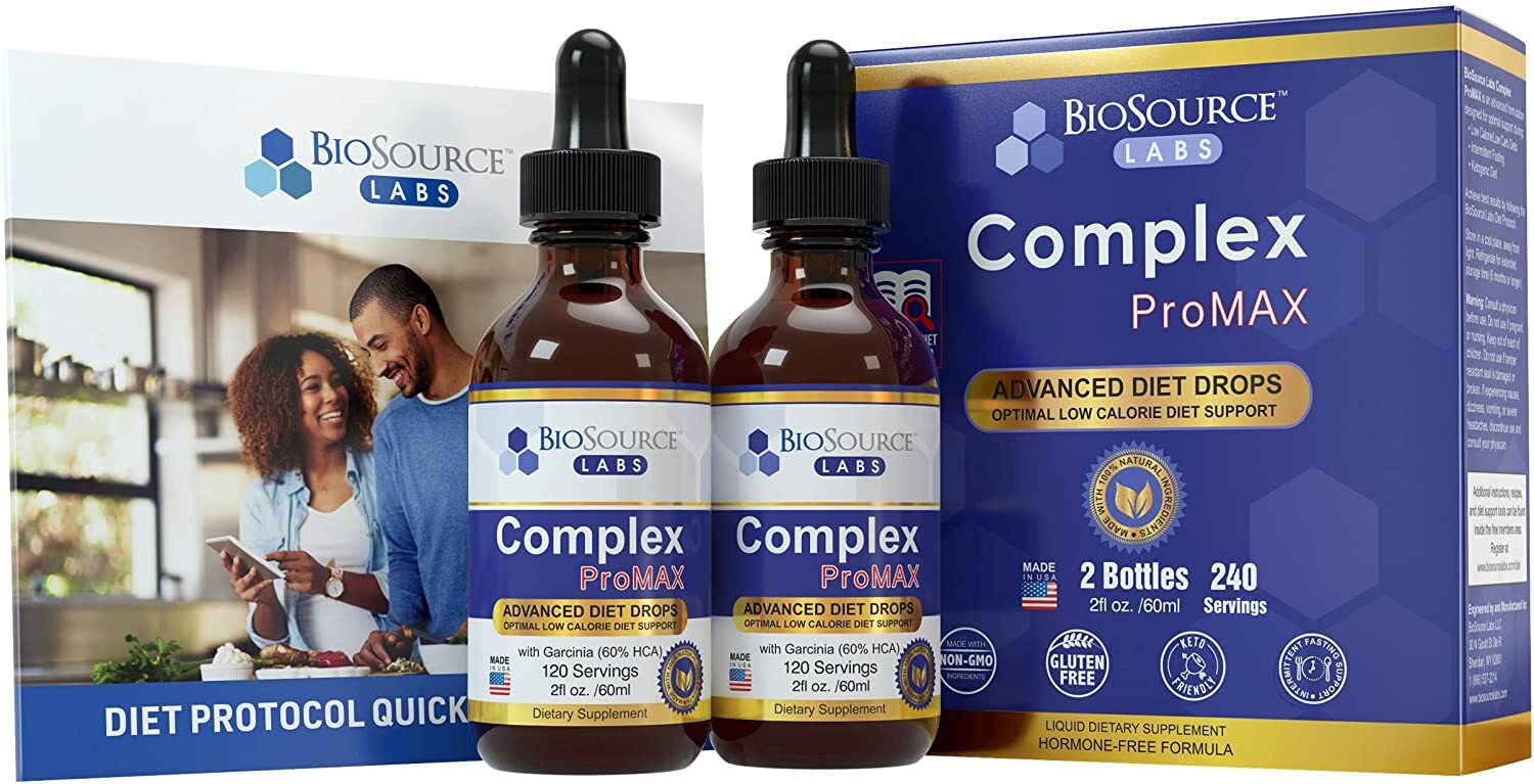 BioSource Labs Complex ProMAX Premium Diet Drops – 2 oz Bottle