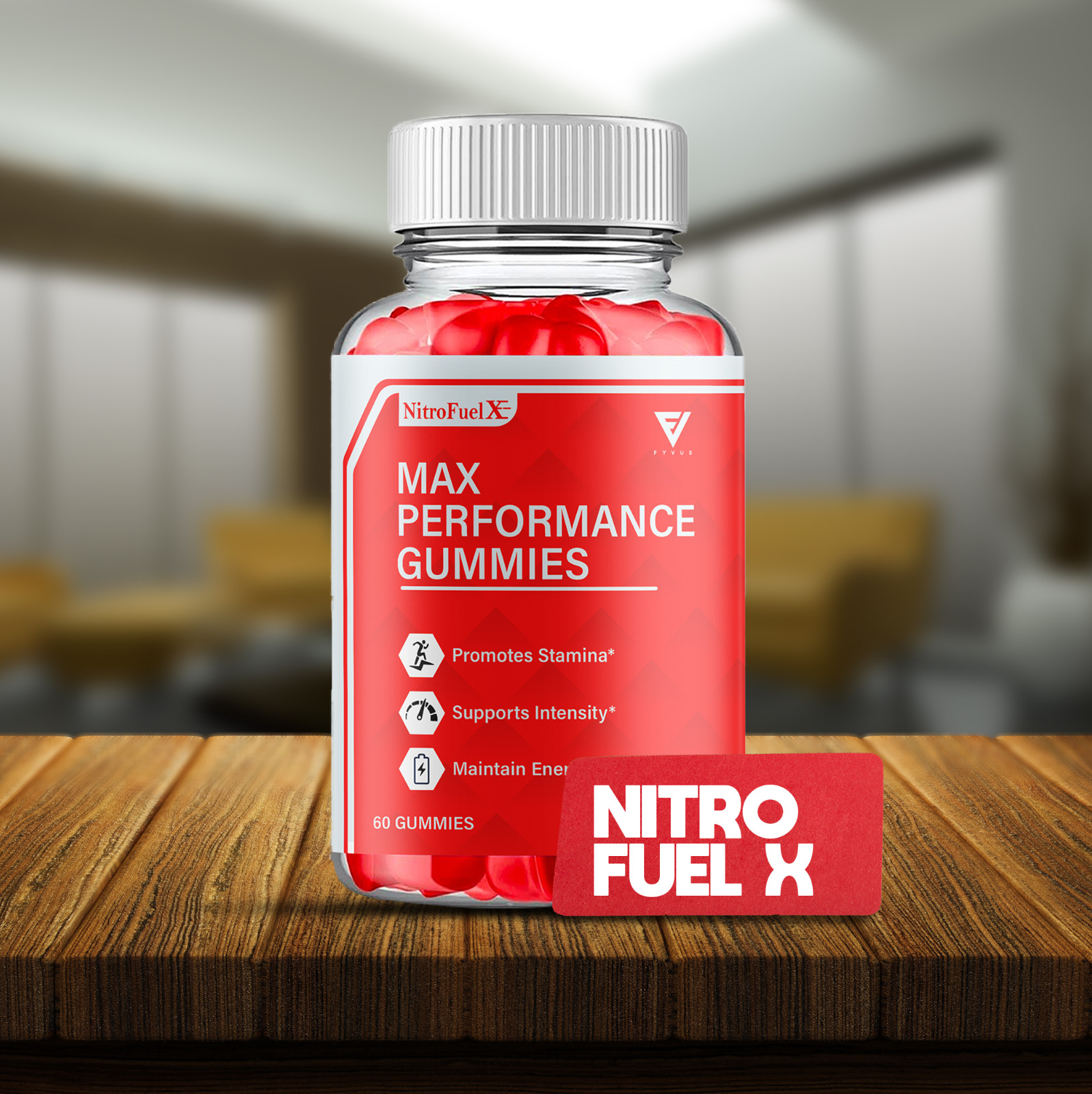 (2 Pack) Nitro Fuel X Gummies NitroFuel X Performance Supplement (120 Gummies)