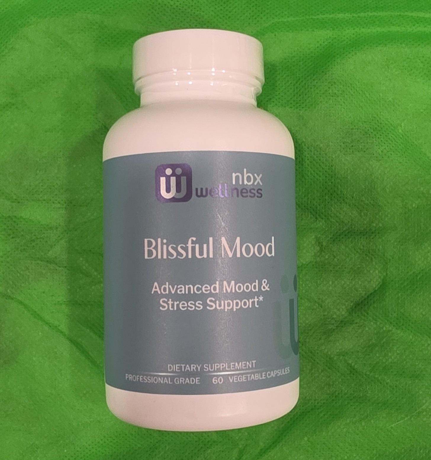 NBX Wellness Blissful Mood Stress Support 60 Capsules Gluten-Free Non-GMO