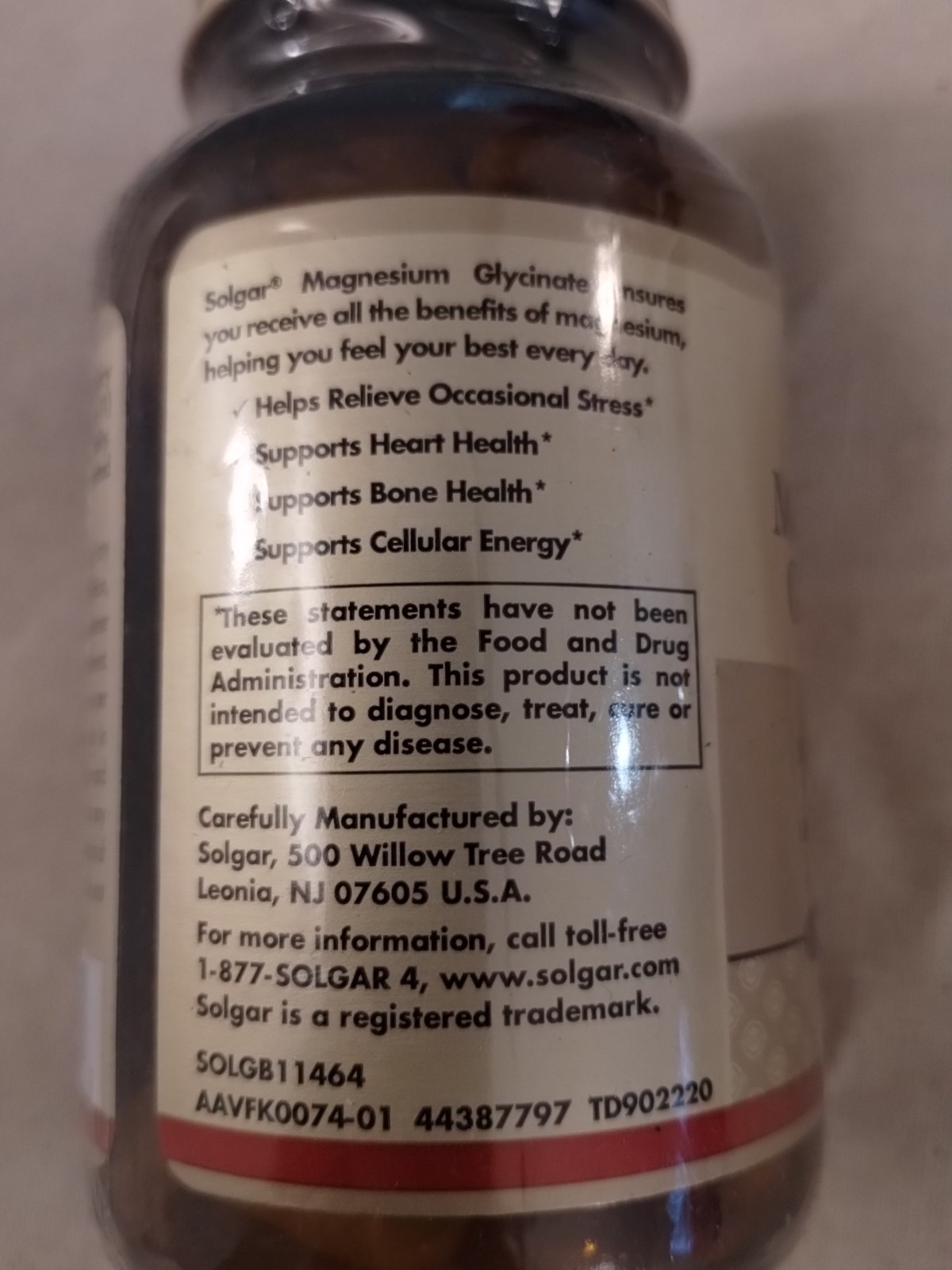 NEW Solgar Magnesium Glycinate, 90 Vegetable Capsules -EXP: 2027 – FREE SHIPPING