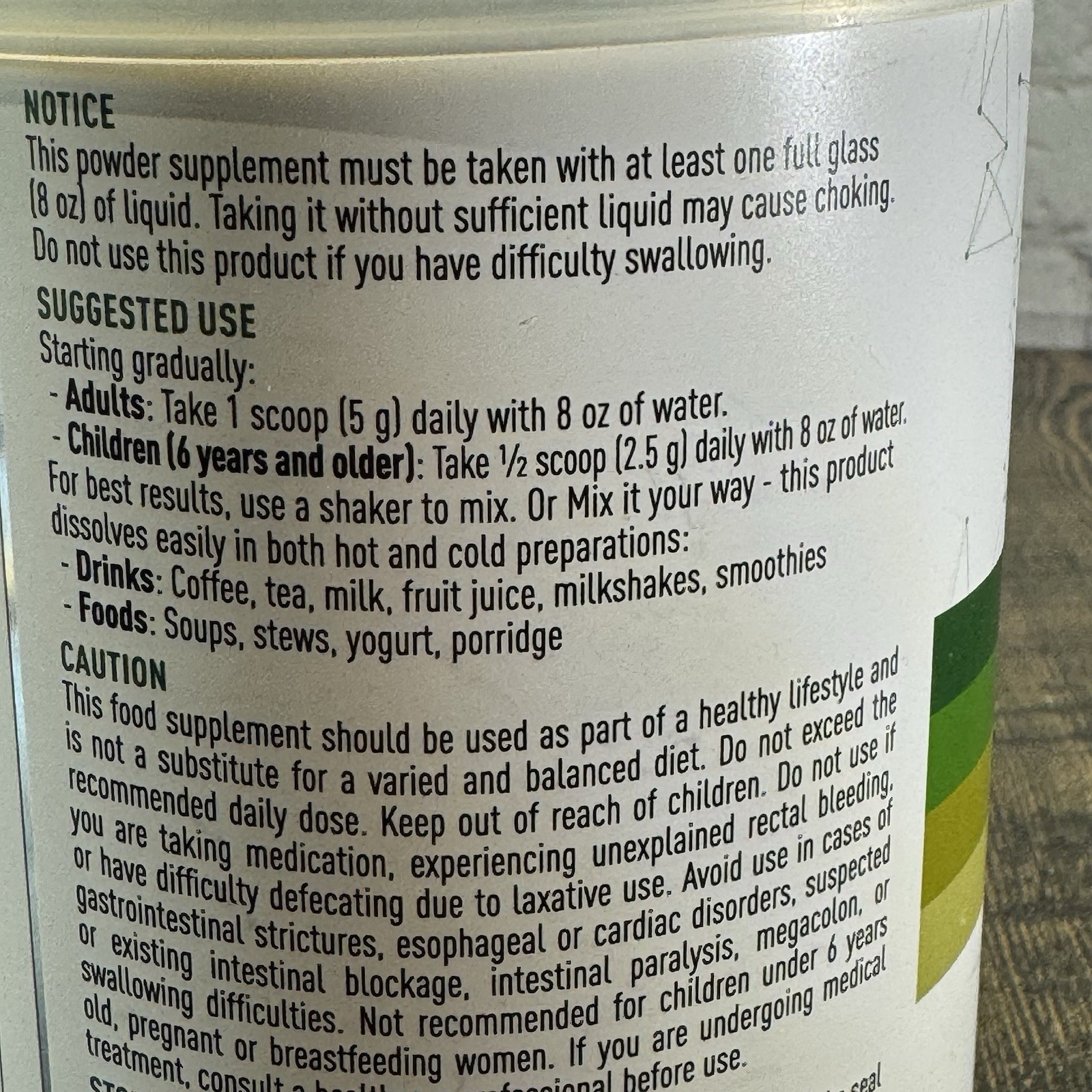 Granions Digestive Fiber Complex Powder – Psyllium Apple Oat – Unflavored 60 ser