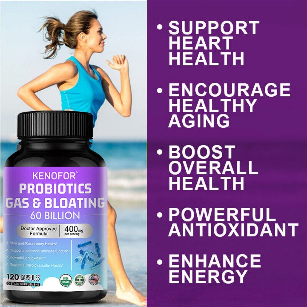 Probiotic Gas & Bloating Relief -Powerful Antioxidant and Supports Heart Health