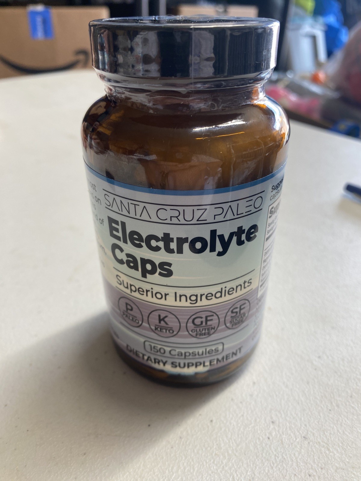 4 Pack Santa Cruz Paleo Electrolyte Caps DIETARY SUPPLEMENT 150 Capsules Each