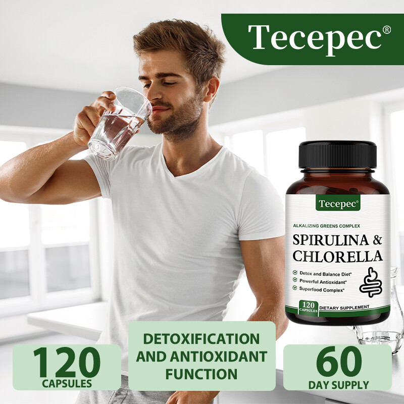 Spirulina Chlorella Capsules – Green Superfoods for Energy and Metabolic Health