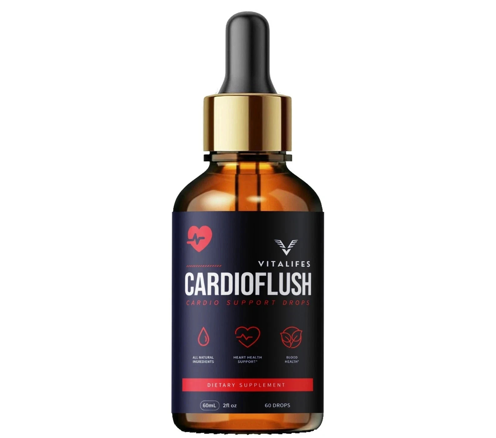 (5 Pack) Cardioflush Blood Health Support Drop Cardio Flush Vitamin 150 Servings