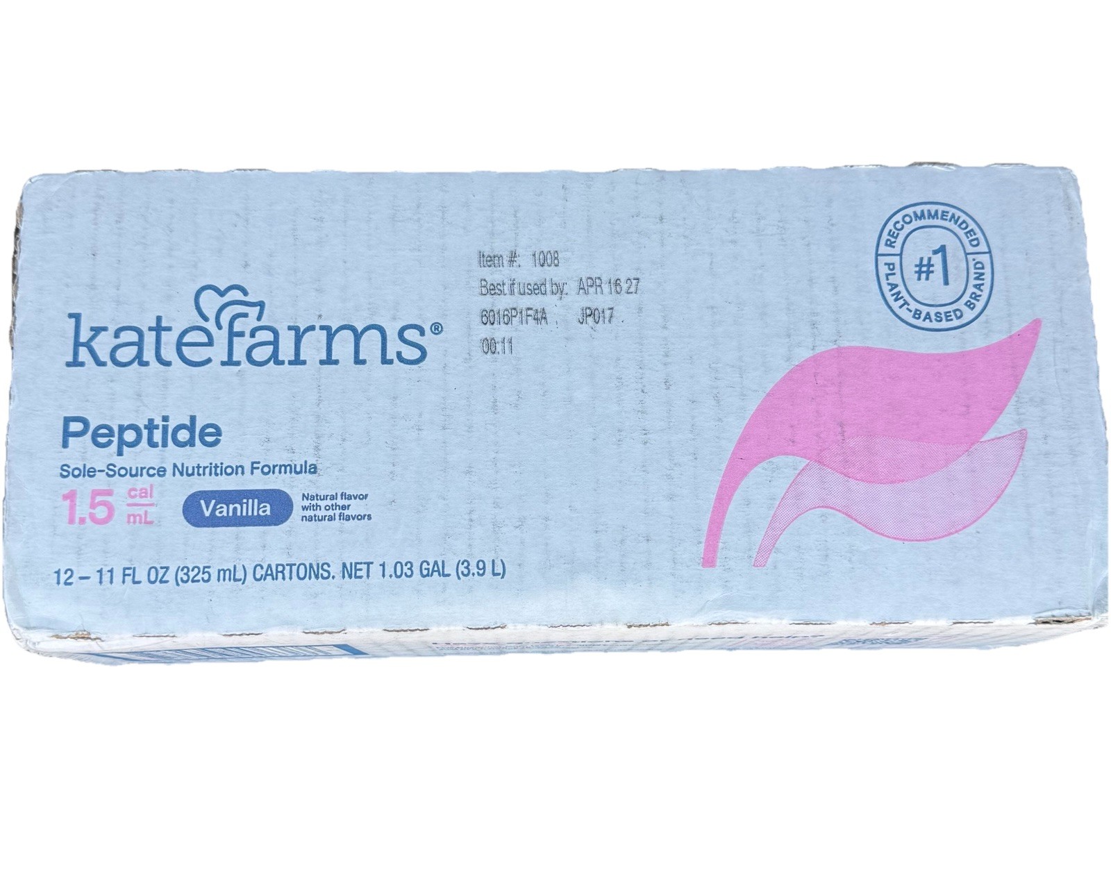 KATE FARMS Organic Adult Peptide 1.5 Formula Vanilla (12 Pack)