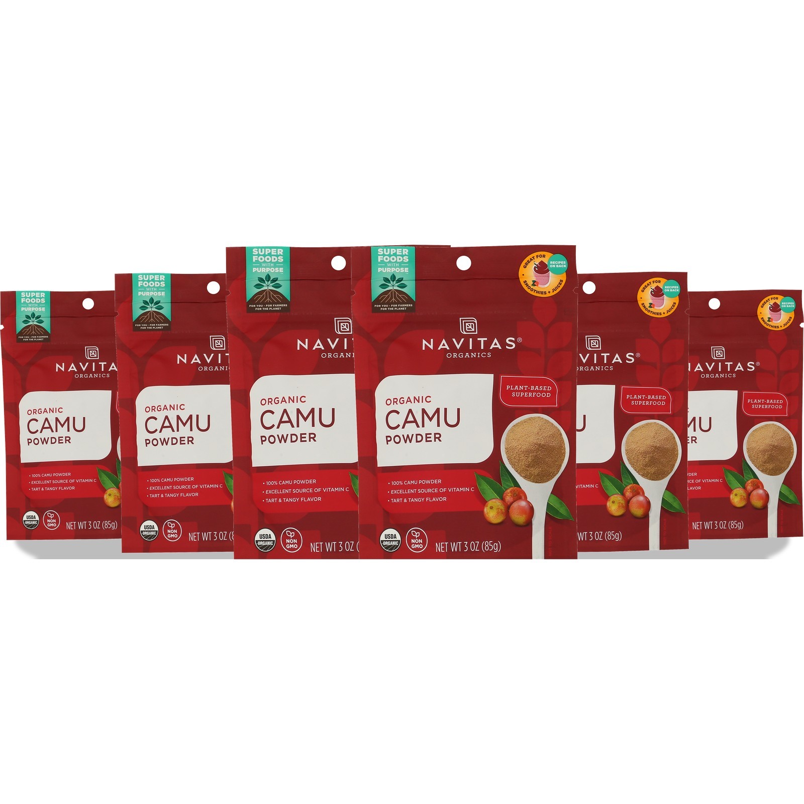 Organic Camu Powder By Navitas Organics 3 Oz Natural Vitamin C 6 Pack