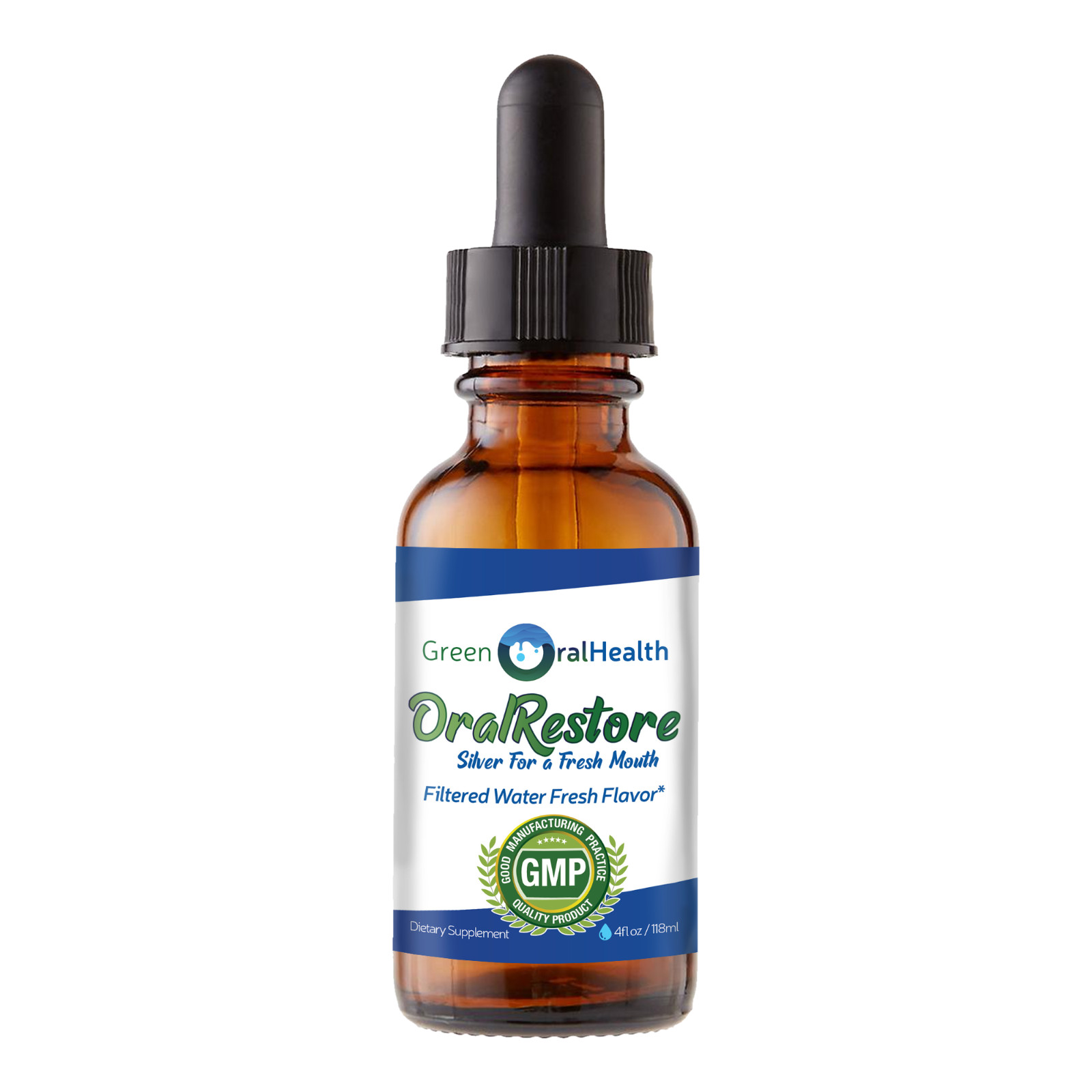 Oral Restore – Colloidal Silver for Bad Breath – 40 PPM Blend With Micro Silver
