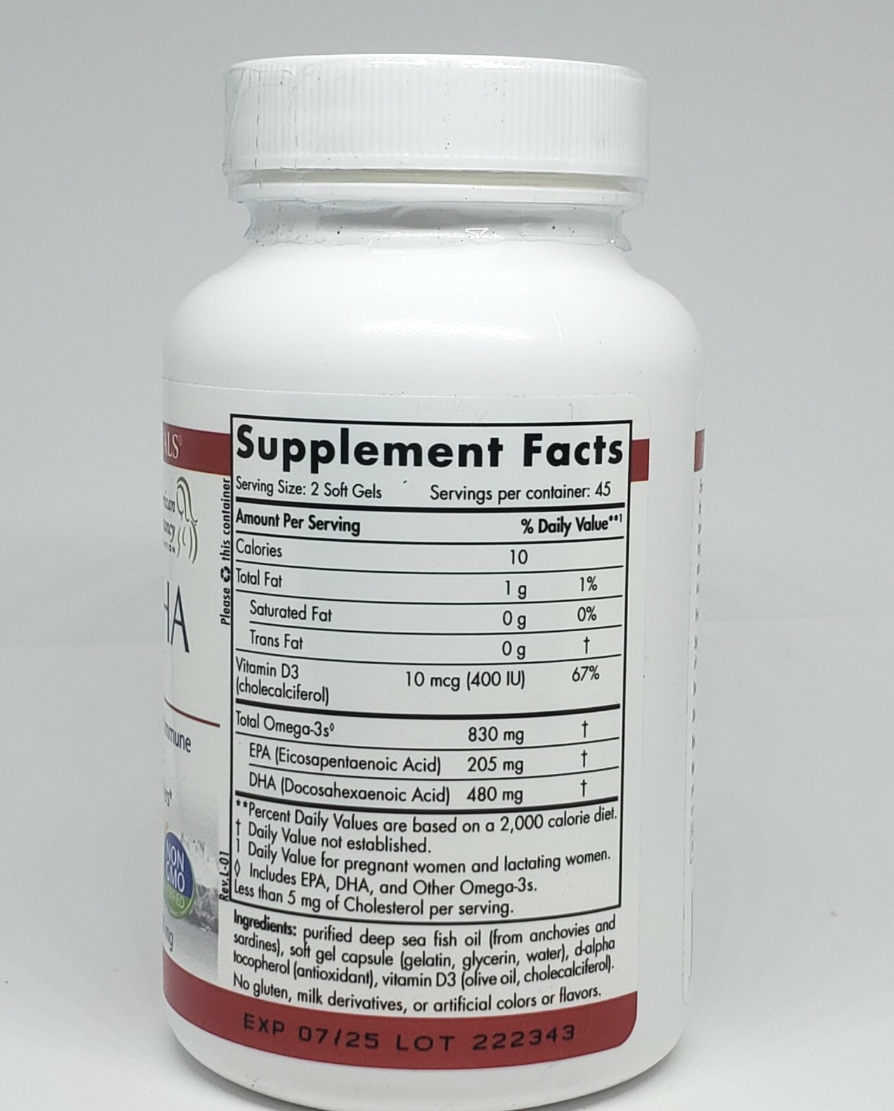 Nordic Naturals PRENATAL DHA – 90 Ct 500mg Supports Brain Development *SEALED *