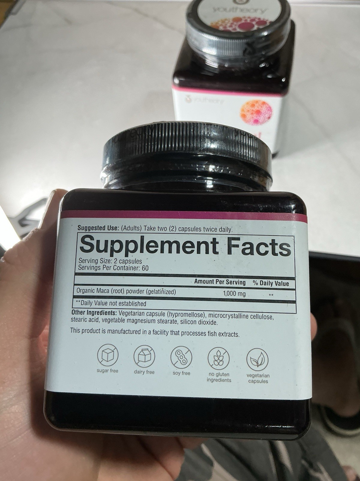 Youtheory Women’s Maca Root 120 Veg Caps TWO PACK!
