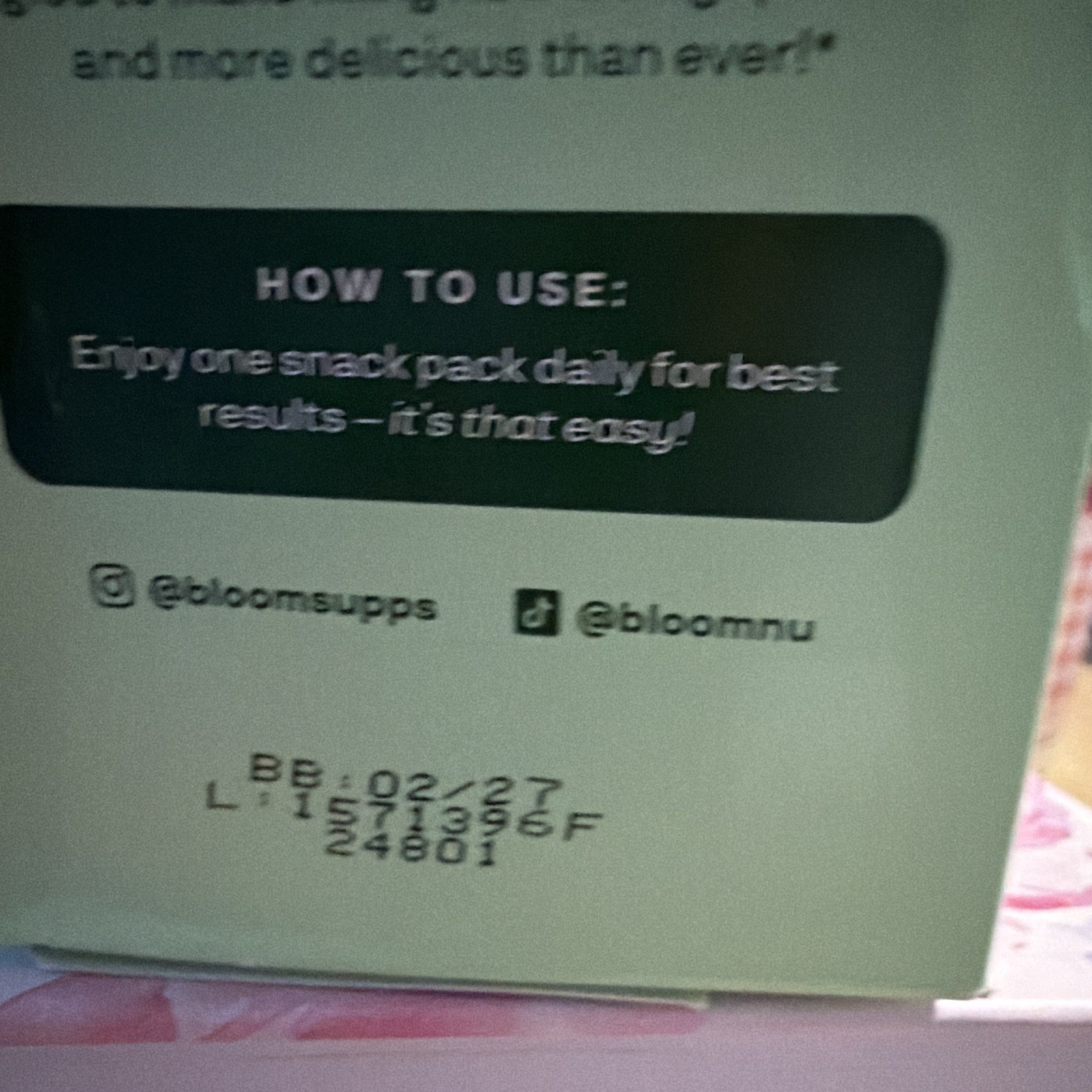 Bloom Supergreens Gummies 48ct Strawberry Kiwi Gluten-Free Veg Exp 02/27