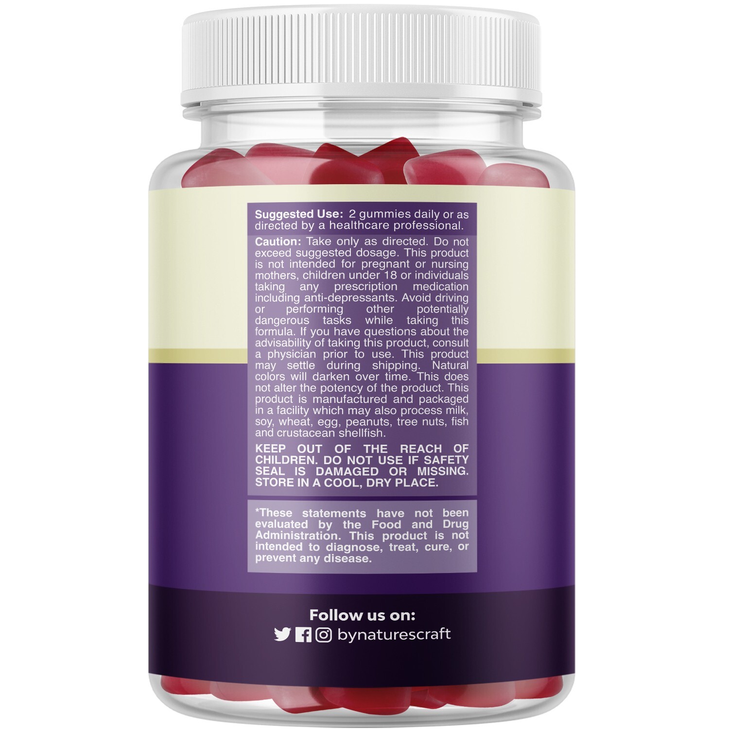 Melatonin 5mg Per Serving Natural Gelatin Free and Halal Melatonin Gummies 60ct