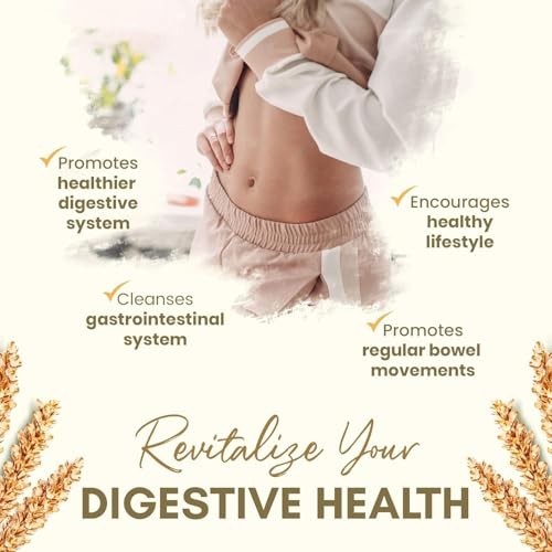 Organic Psyllium Husk Capsules 750 mg, Natural Fiber Supplement for Gut