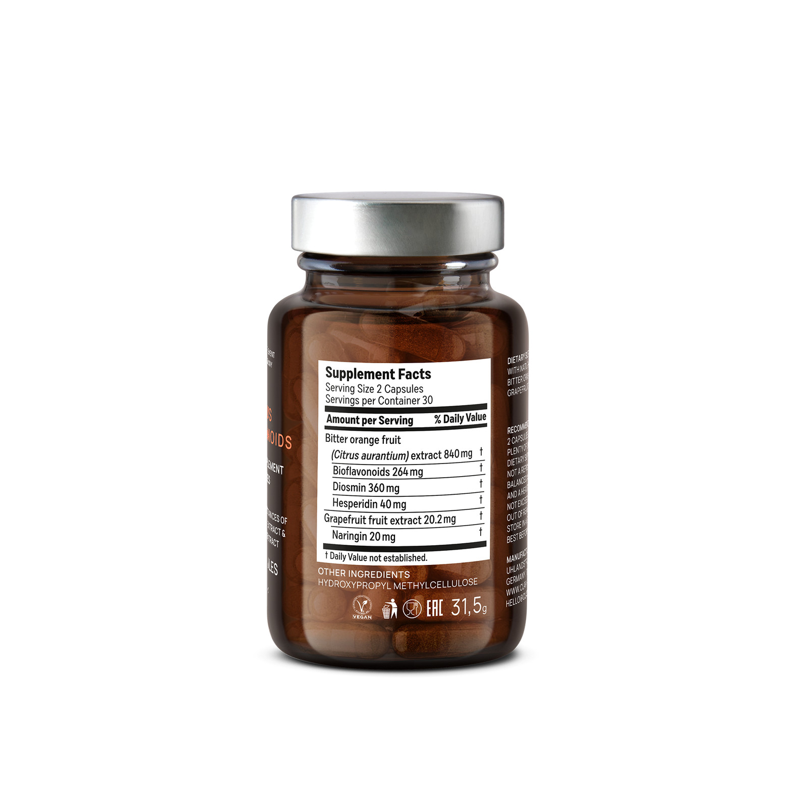 Bitter Orange Extract Citrus Bioflavonoids with Diosmin Hesperidin and Naringin
