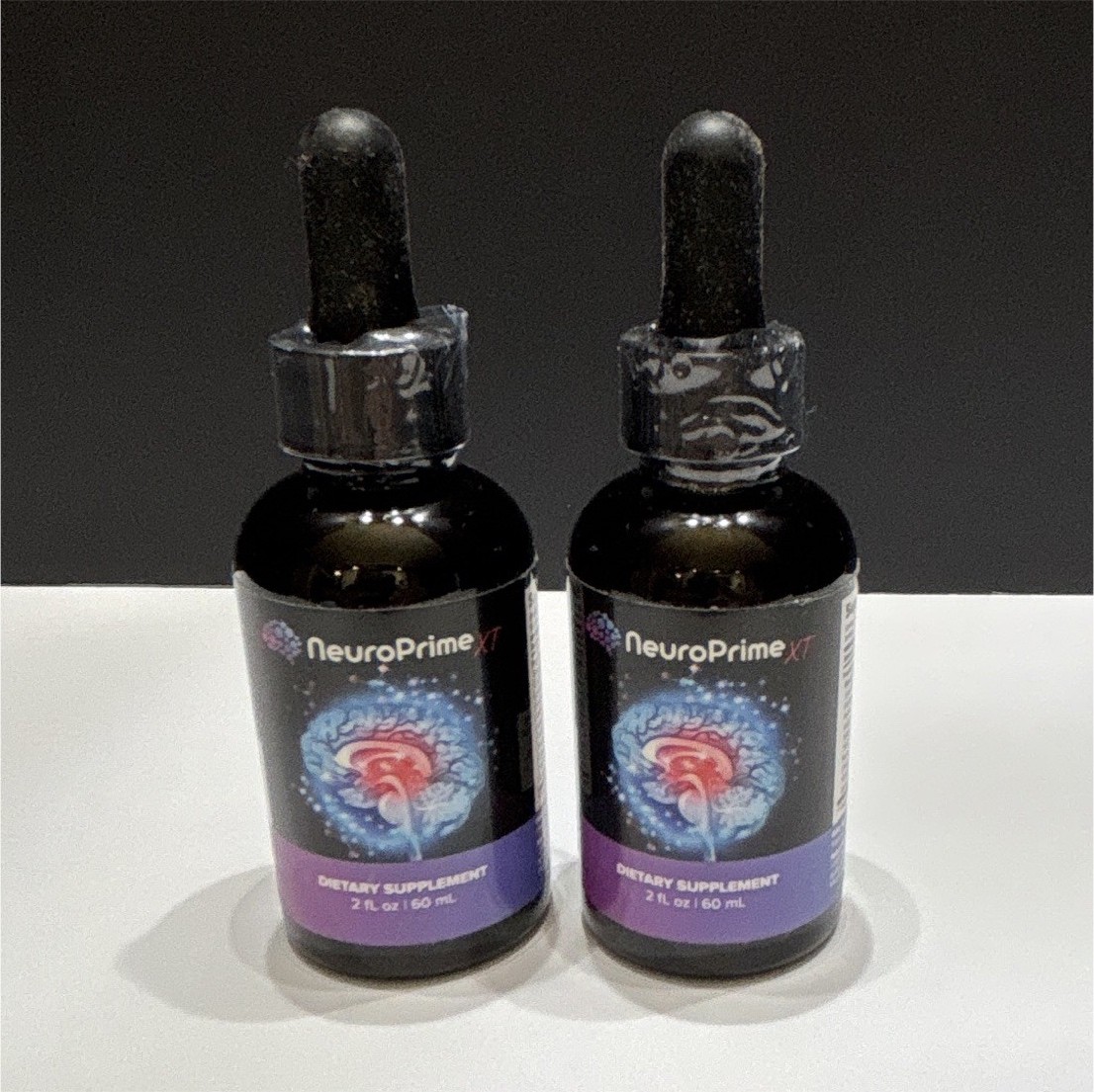 2 btls NeuroPrime XT Dietary Supplement Liquid Drops 2 fl oz Ginkgo, Lions Mane