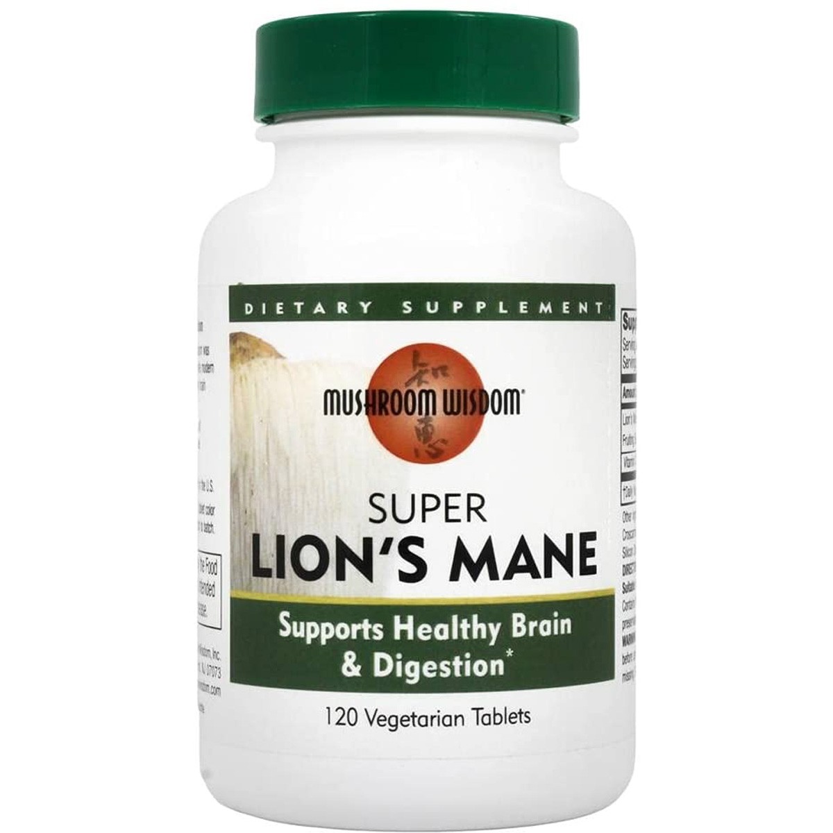 Super Lion’S Mane Dietary Supplement By Mushroom Wisdom 120 Tablets 1 Pack