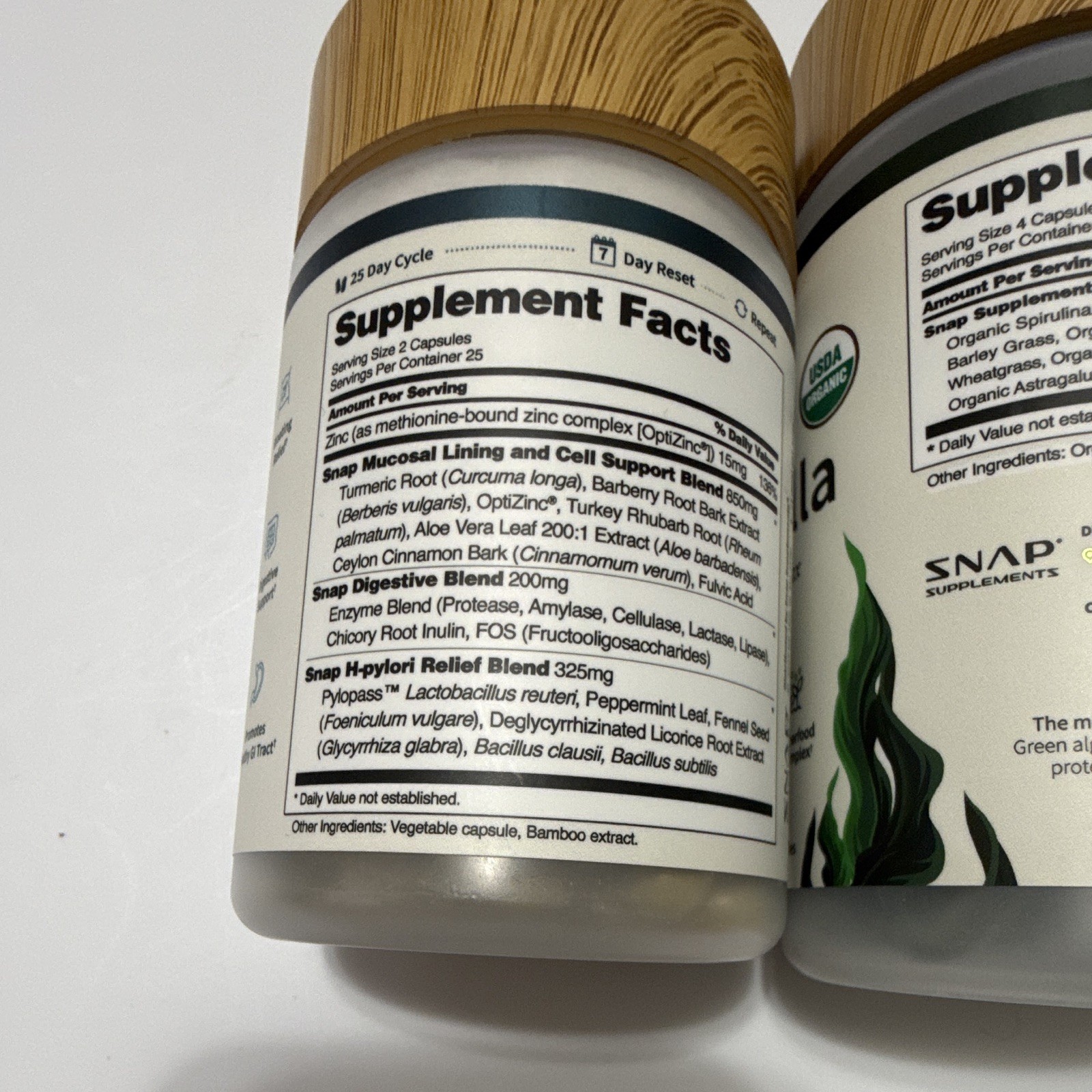 SNAP Gut Health Liver Health Spirulina Chlorella Bundle New Sealed Capsules