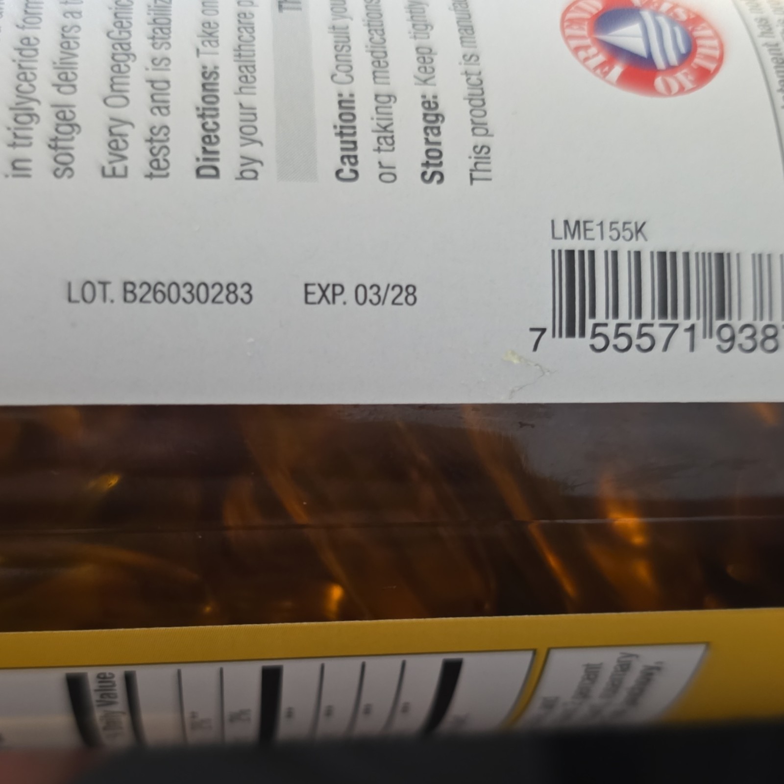 Metagenics OmegaGenics Fish Oil 1000mg Natural Lemon 60 Exp 03/2028