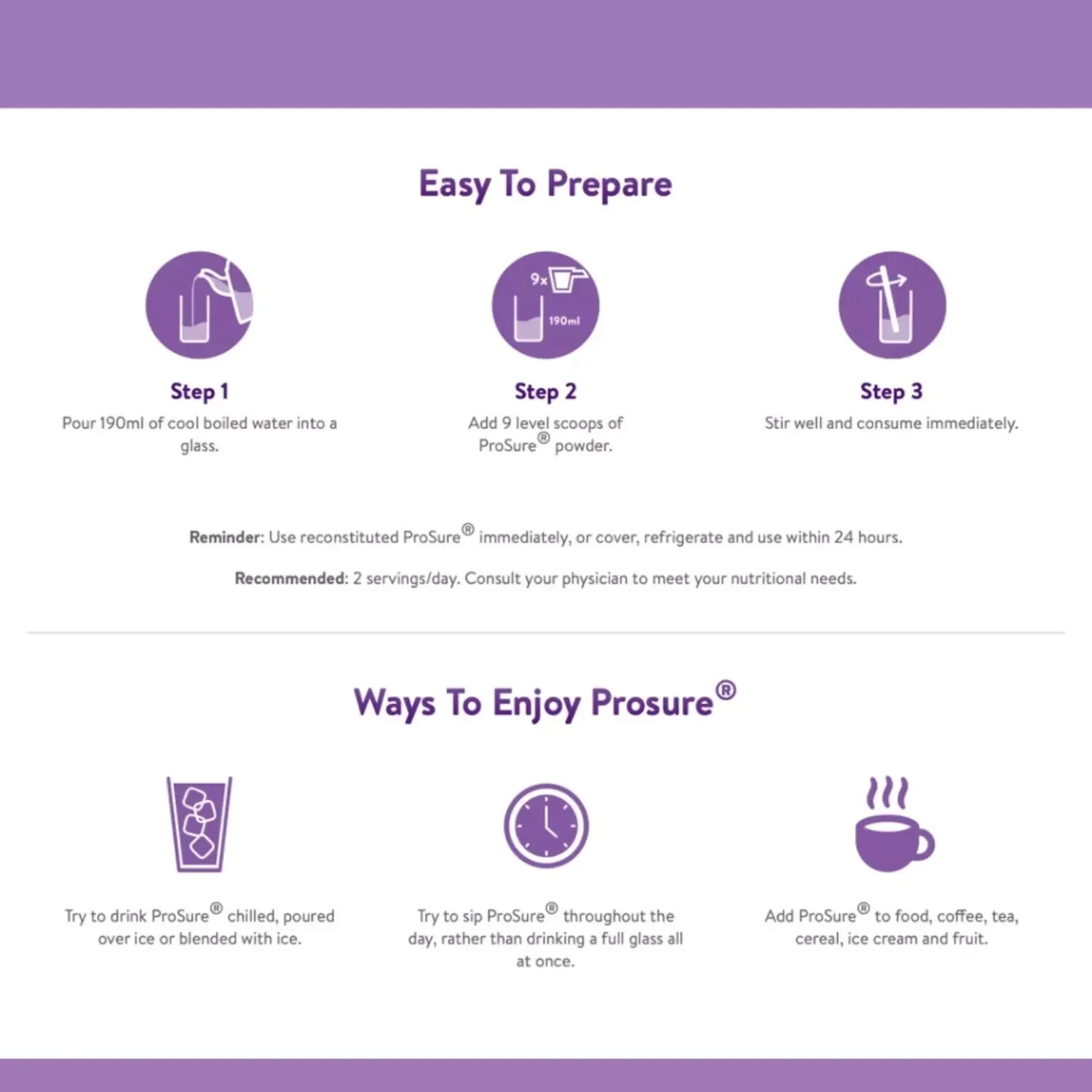 6 X Abbott Pro Sure Milk High Protein, Prebiotic & EPA 380g – FREE DHL EXPRESS