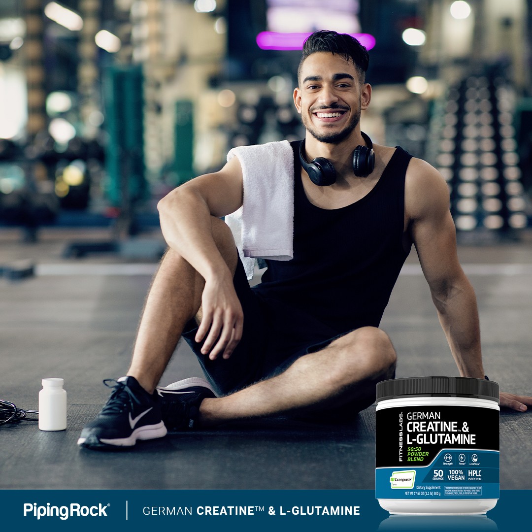 German Creatine and L-Glutamine Powder | 1.1 lbs | by Fitness Labs