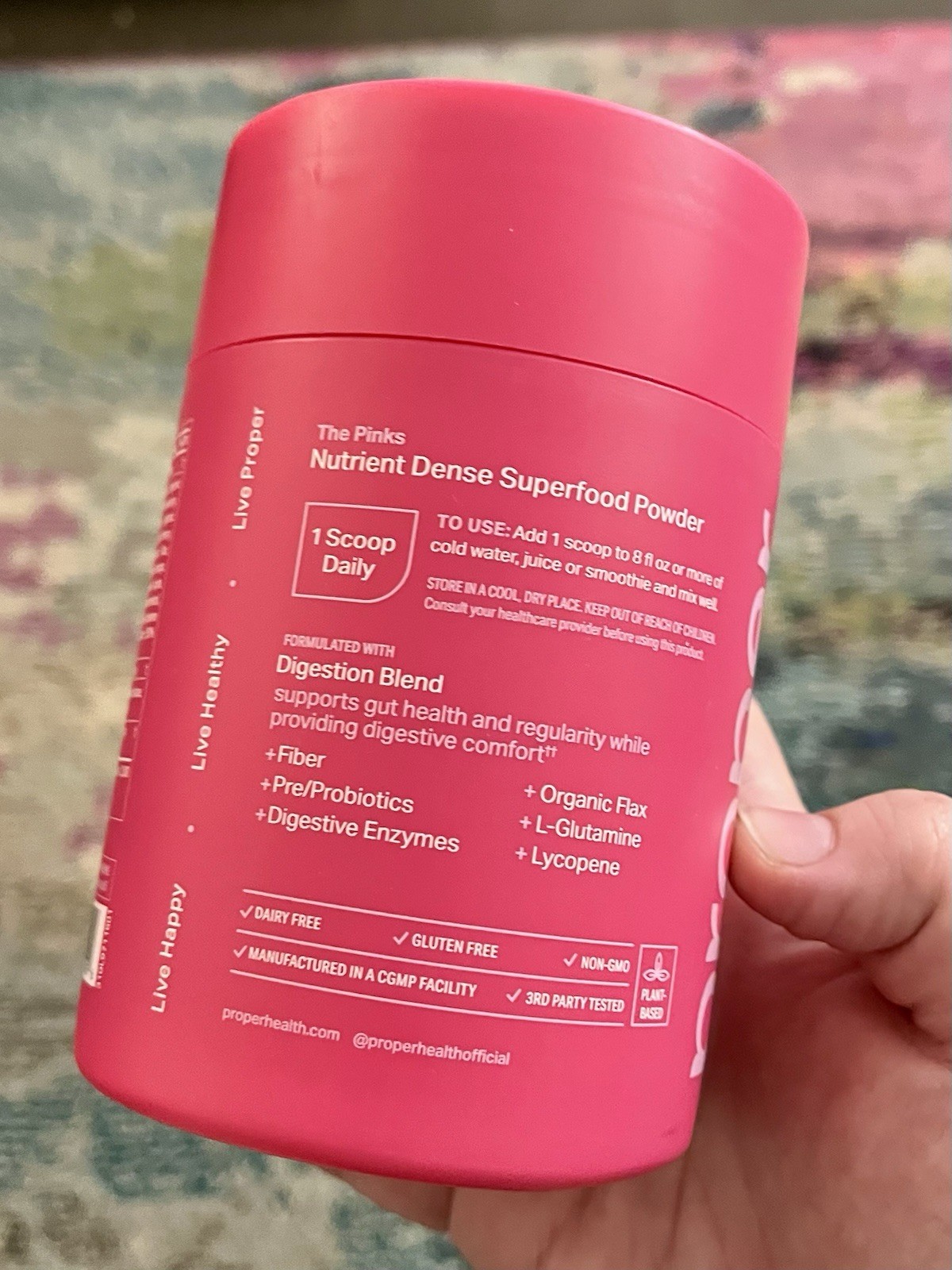 Proper Digestion Bloat Relief Superfood Powder Strawberry Pomegranate 30 Servin…