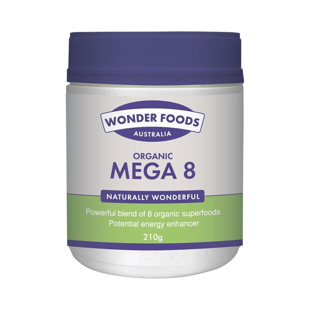 New Wonder Foods Organic Mega 8 210g Superfood Supplement