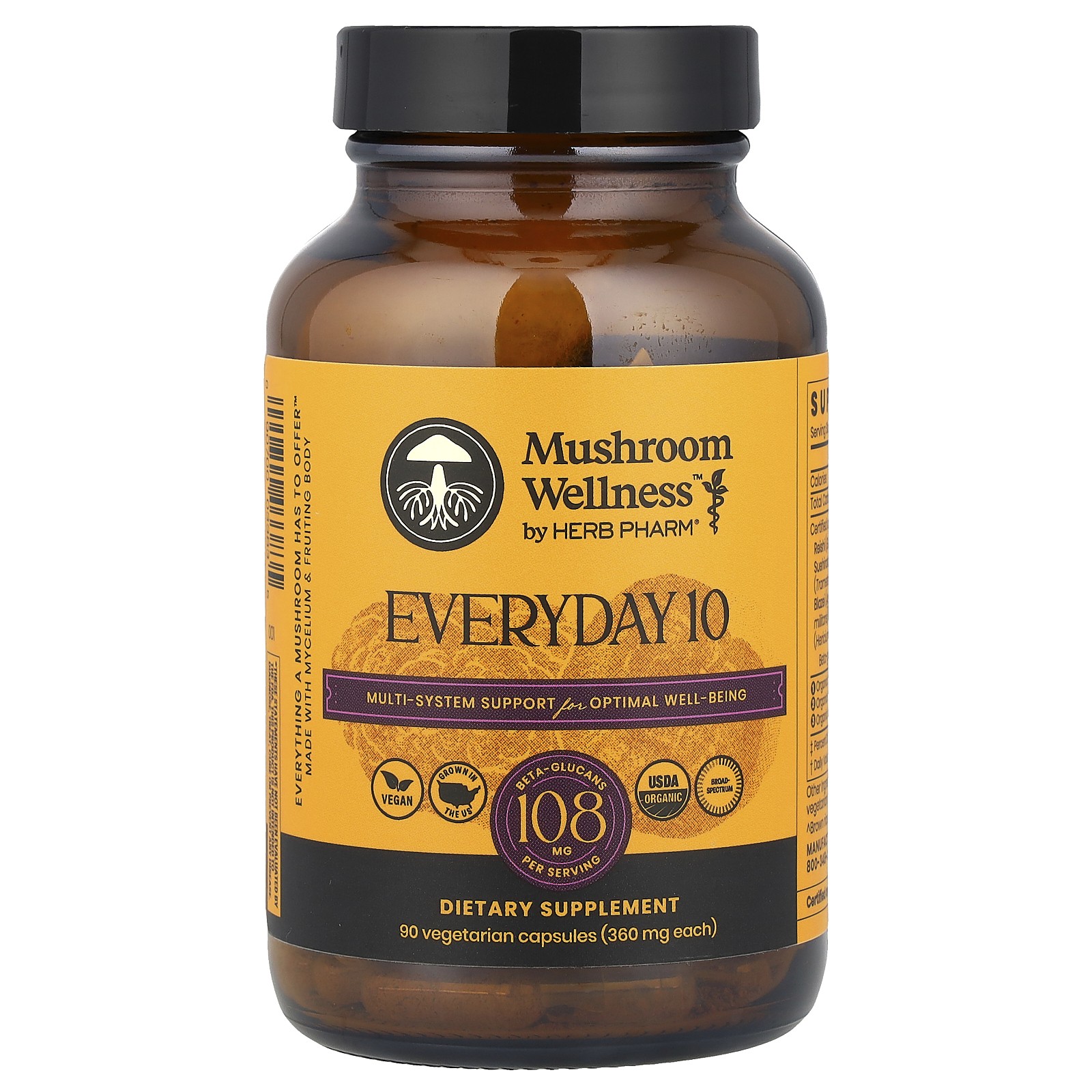 Mushroom Wellness™, Everyday 10, 90 Vegetarian Capsules