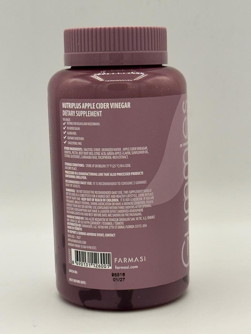 FARMASI Nutriplus Gummies – Apple Cider Vinegar 60 Gummies