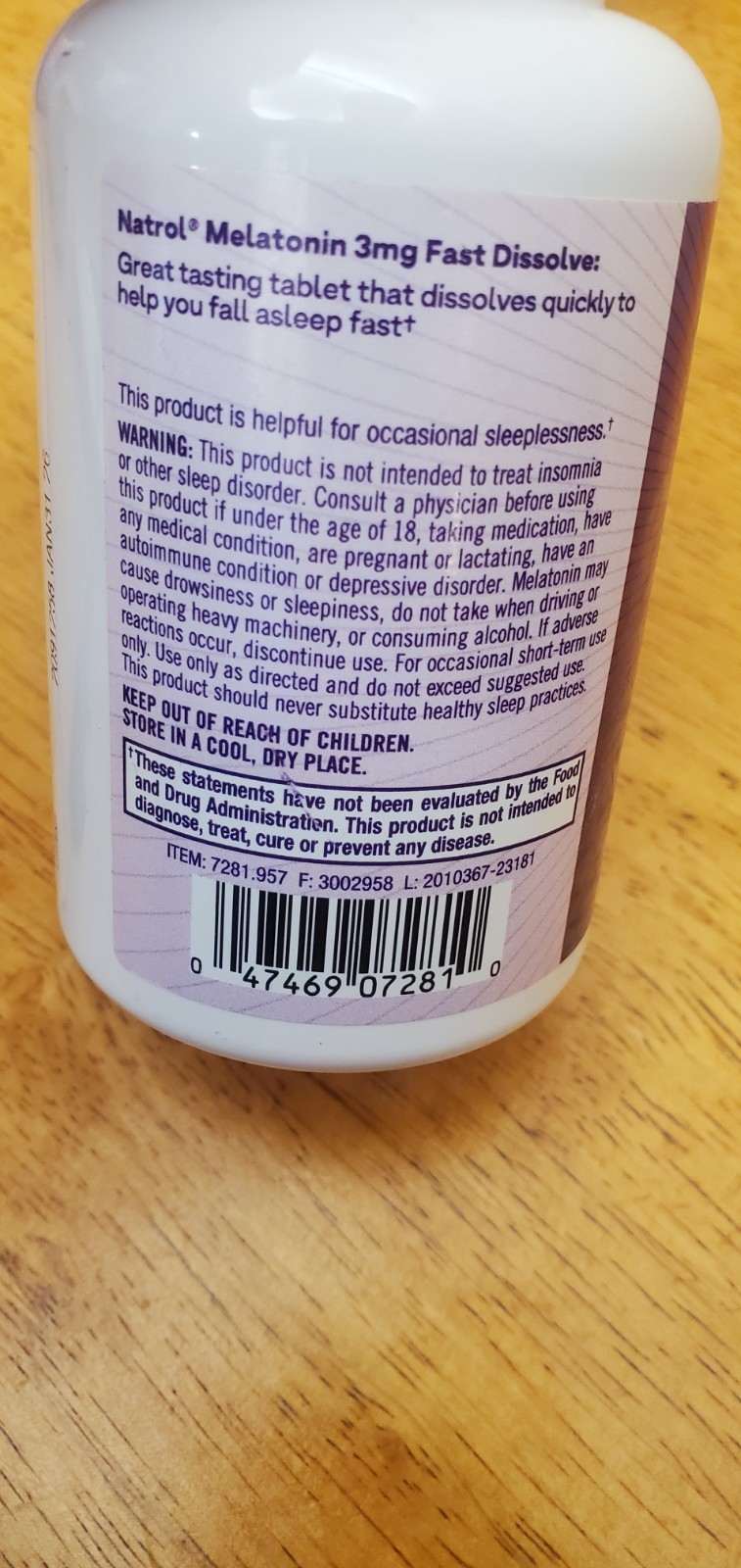 4 PACK!!! Natrol Melatonin Fast Dissolve Strawberry 3 mg, 150 Tablets EXP 01/26