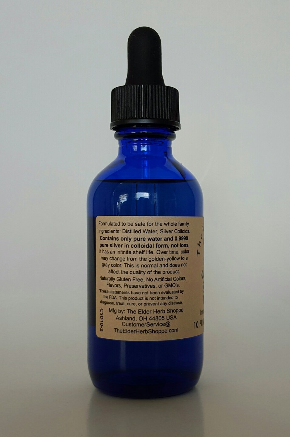 Colloidal Silver (Nano) Drops 2 oz. – 10 ppm -The Elder Herb Shoppe