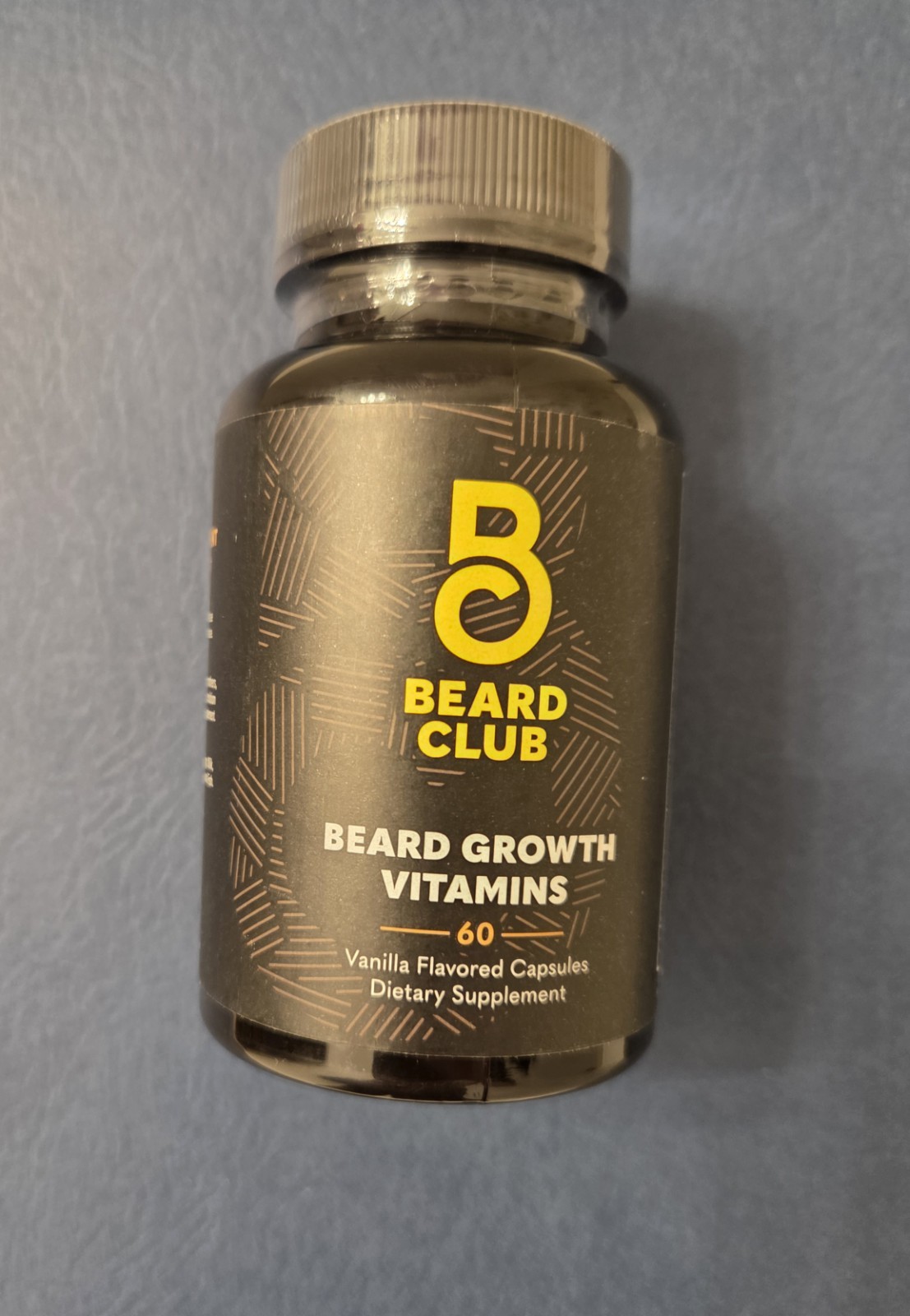 Beard Club Beard Growth Vitamins Vanilla Flavored 60 Capsules Easy to Swallow