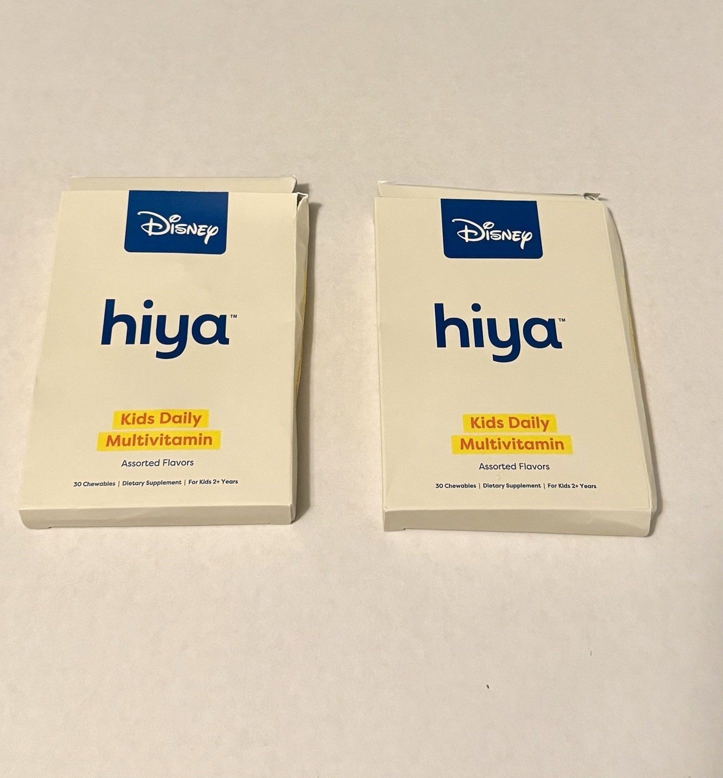 Hiya Disney Kids Daily Assorted Flavors 60 Chewable Refill for Age 2+ — 2 BOXES