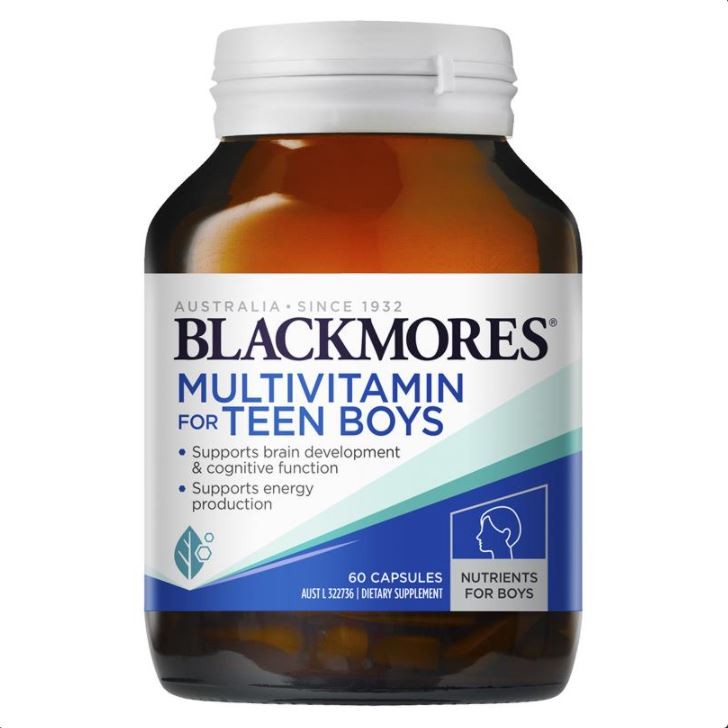 Multivitamin For Teen Boys (60 Capsules) – Growth & Development Support – 3