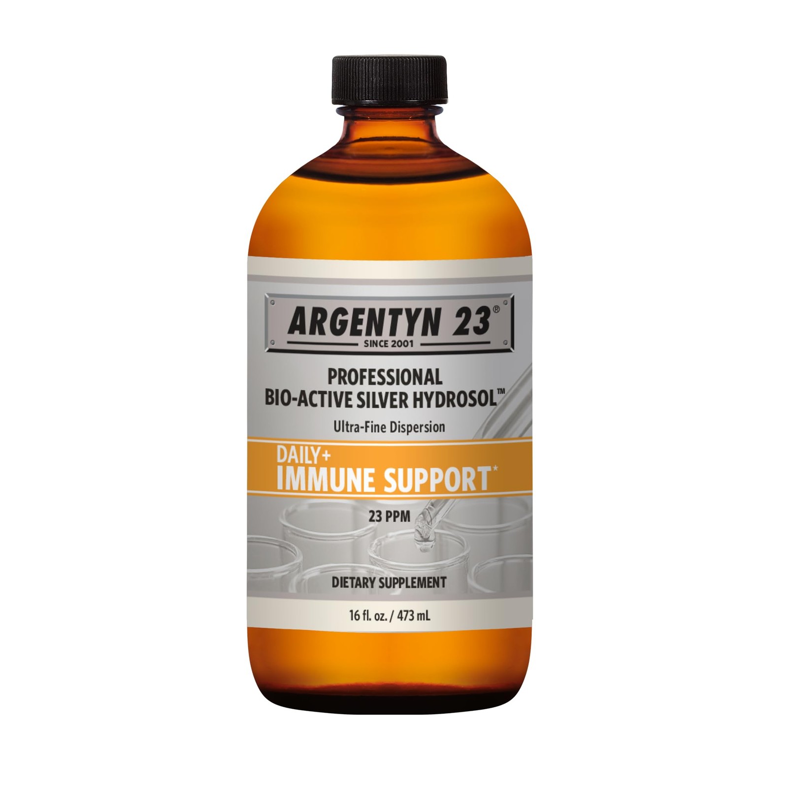 Colloidal Silver 23 ppm Bio Active Immune Support 32 Fl Oz Argentyn