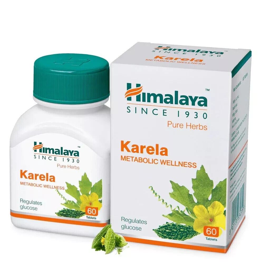 Pack of 2 X Himalaya Herbal Karela Tabs – 120 Tabs (Pack of 2 X 60 Each).