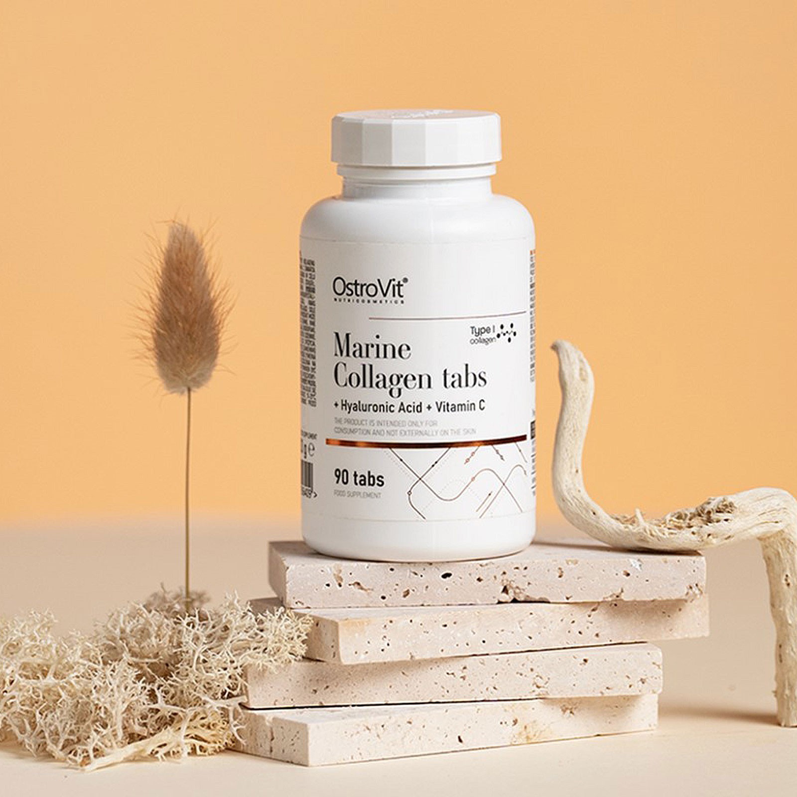 Premium Marine Collagen Type I + Hyaluronic Acid + Vitamin C – Tablets / Capsule