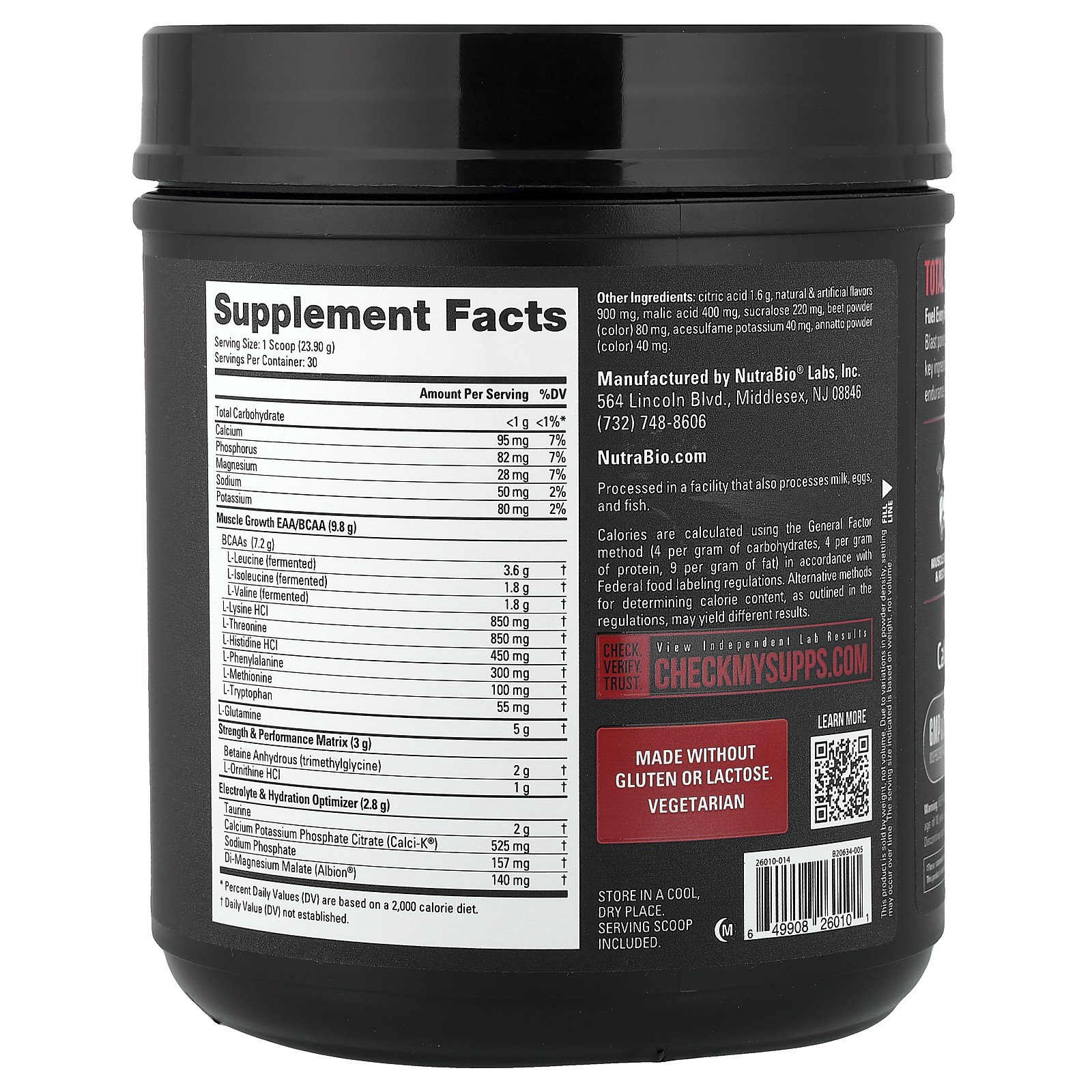 Intra Blast, Intra Workout Amino Fuel, Tropical Fruit Punch, 1.6 lb (717 g)