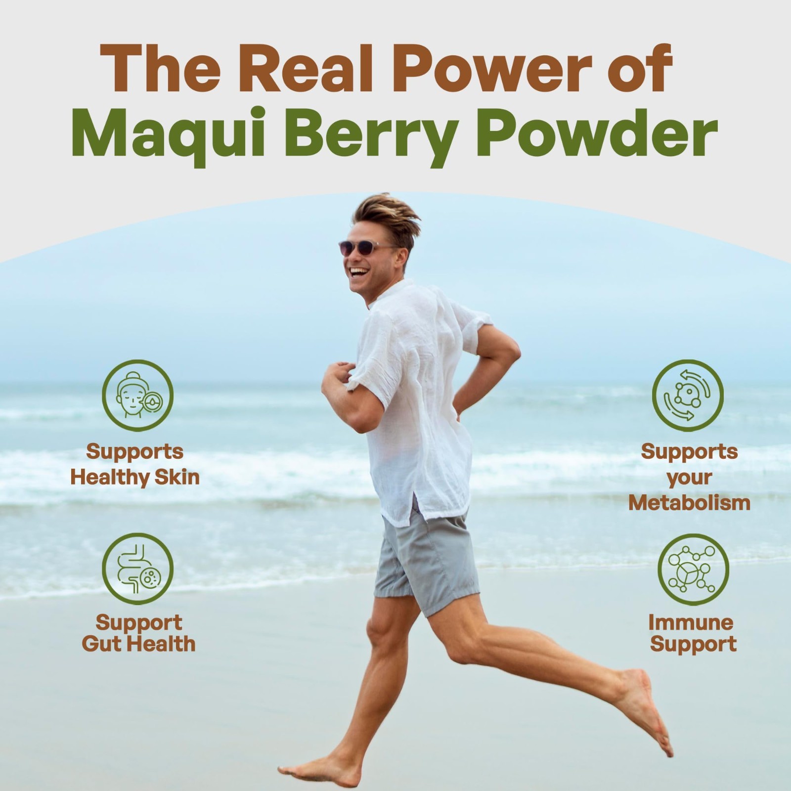 Maqui Berry Powder Organic Freeze-Dried 1 lb Superfood from Chile Maqui Powder
