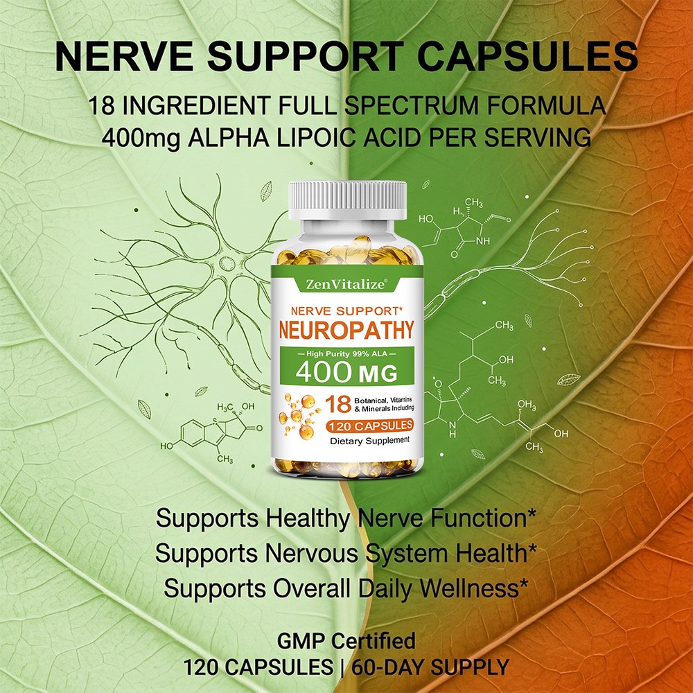 Complete B Vitamins,Amino Acids&Natural Herbal Blend for Brain Health 30~120Caps