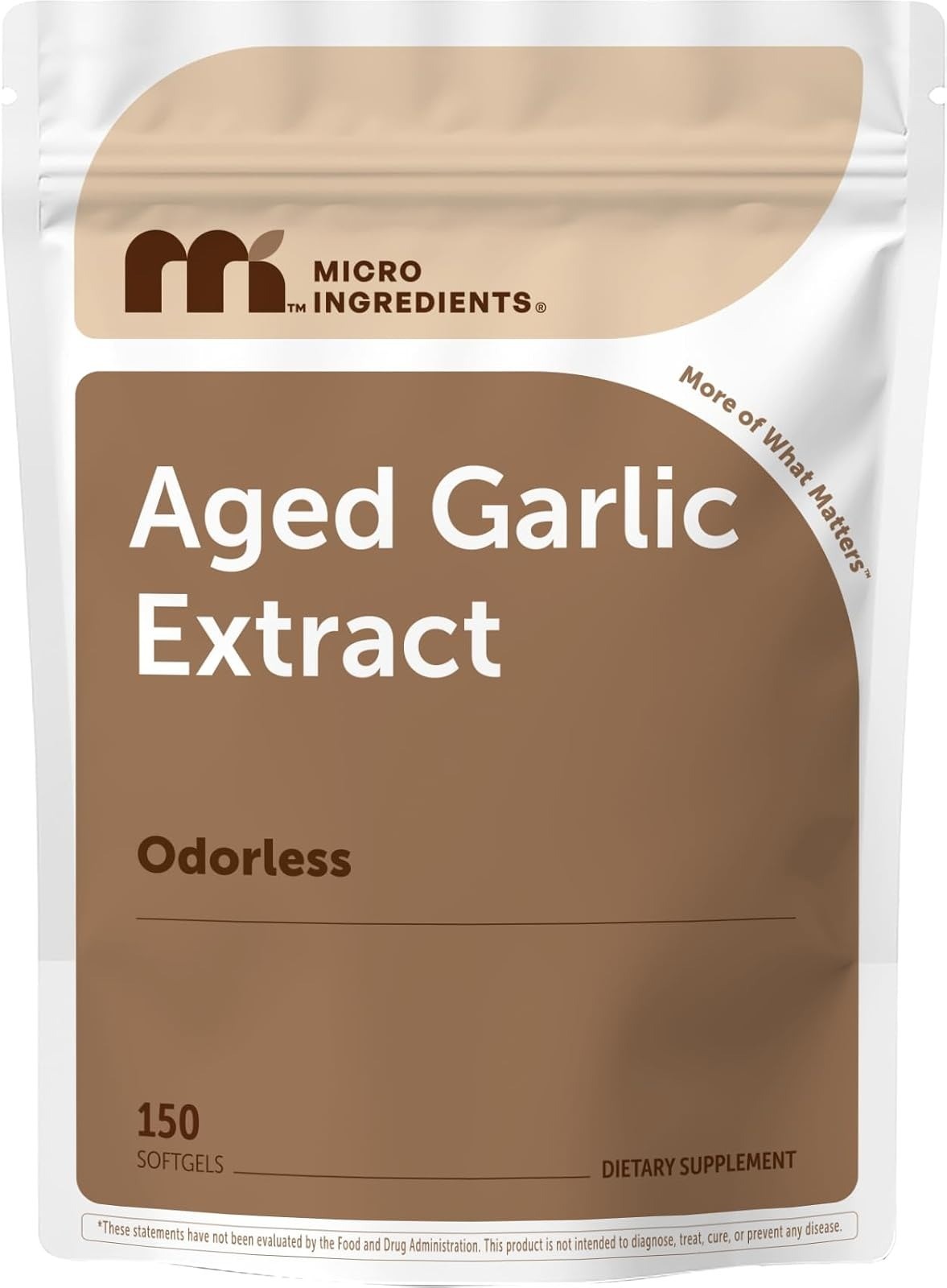 Micro Ingredients Odorless Garlic 300 Softgels | Aged Garlic Extract
