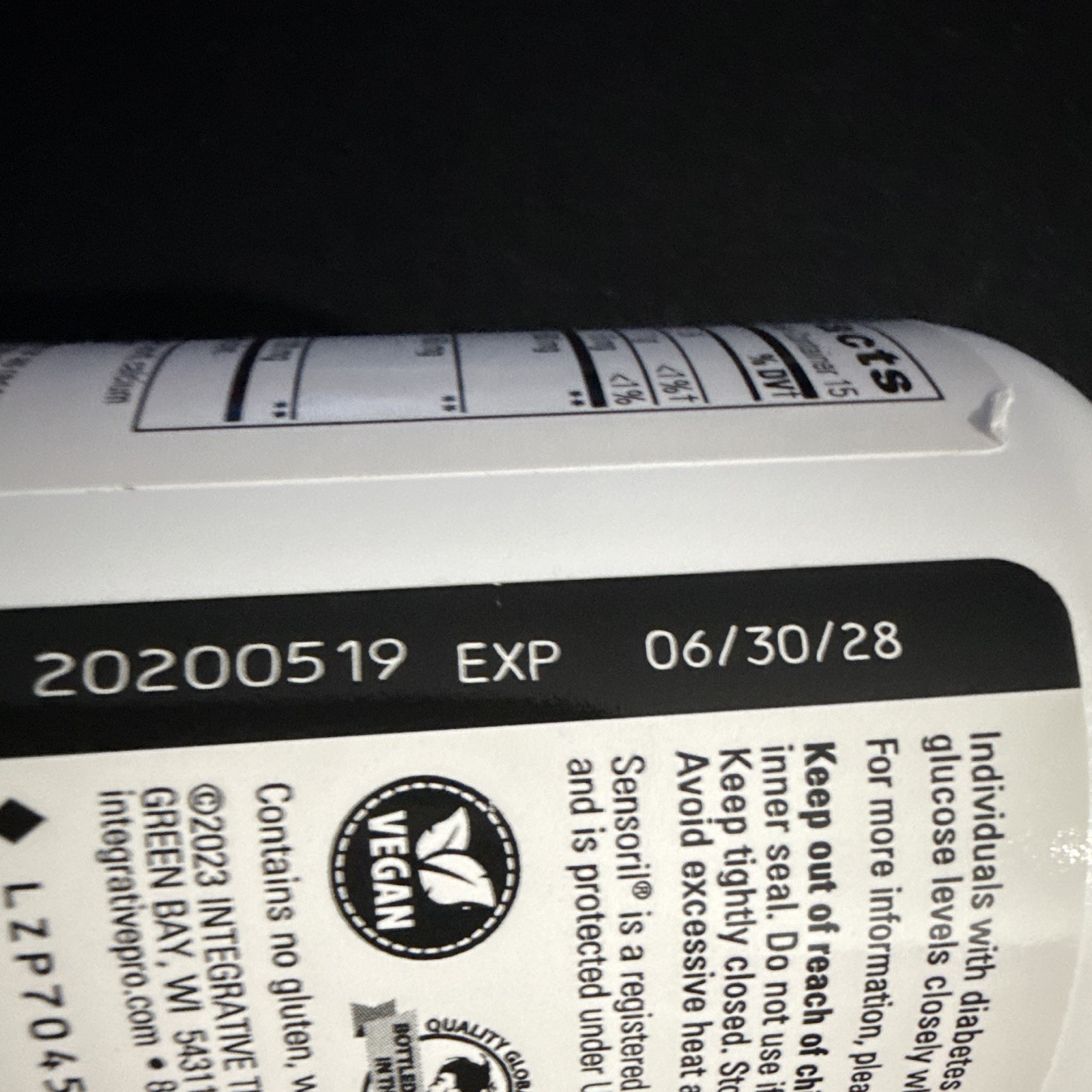Integrative Therapeutics Cortisol Manager 30 Tablets Vegan Exp 06/2028