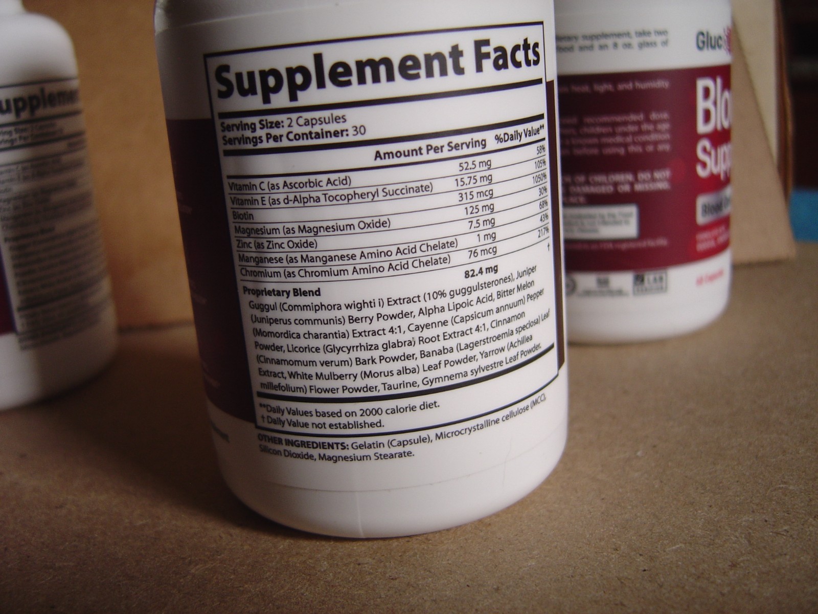 (3 Bottles) GlucoZone Advanced Support Blood Supplement Gluco Zone 180 Capsules