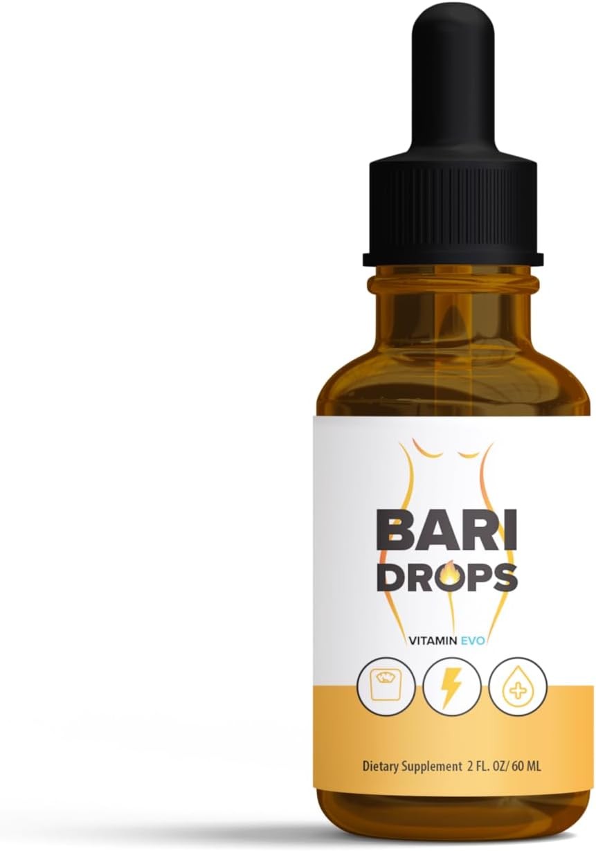 Bari Drops, Bari Liquid Drops Supplement, BariDrops Liquids Extract Formula 60sv