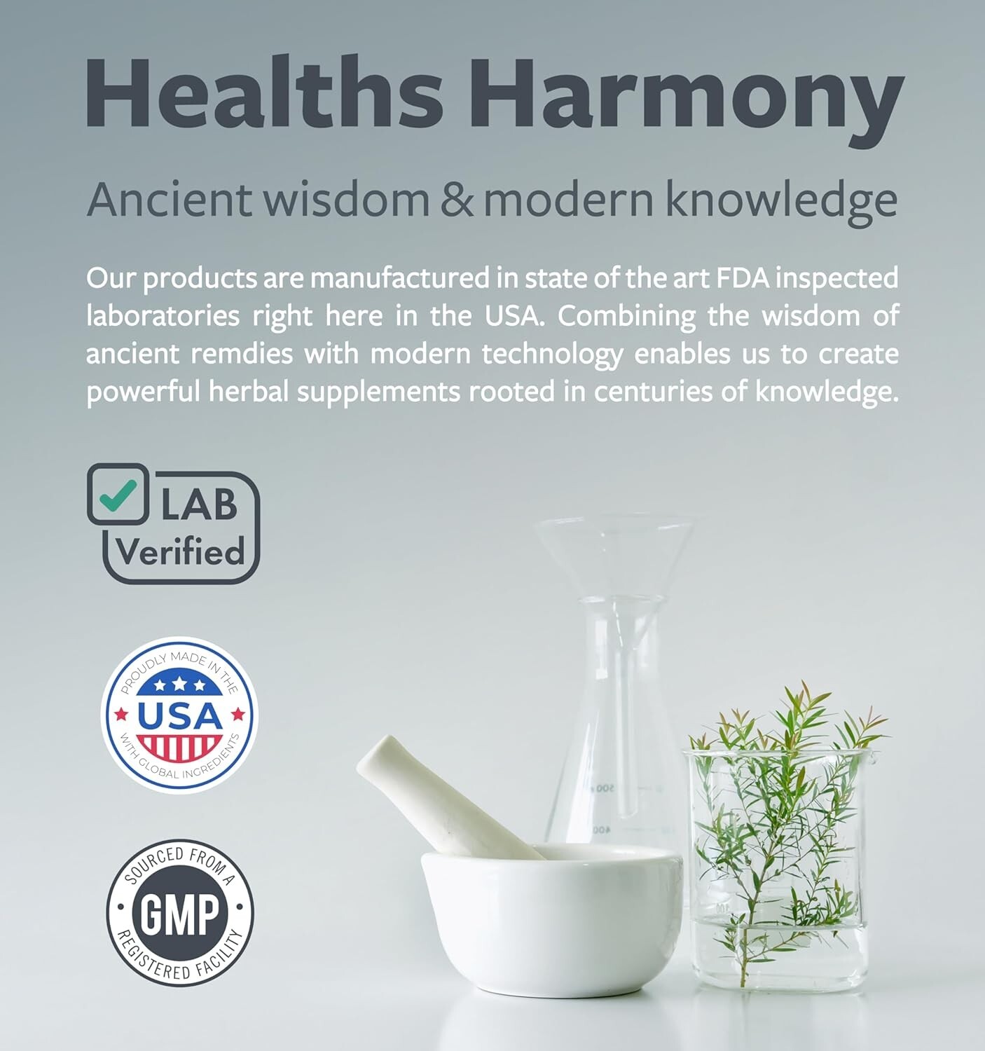 Health’s Harmony USDA Organic Greens, 120 Tablets Convenient Pills Energy Gut