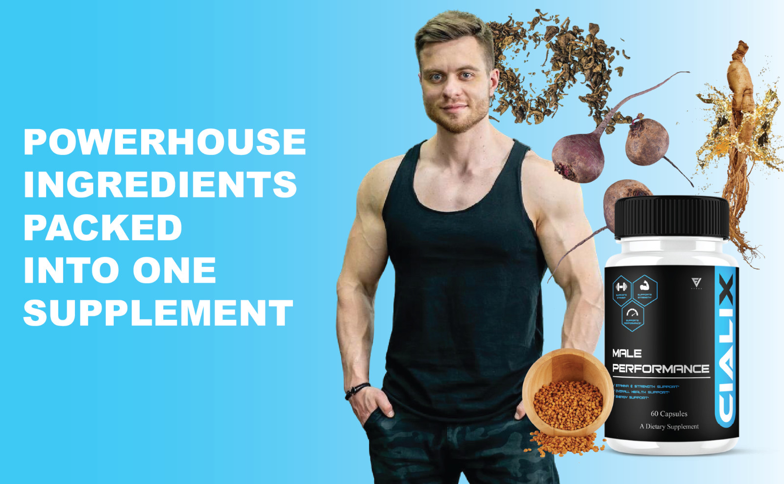 Cialix Premium Performance Supplement, Cialixs Advanced (60 Capsules)