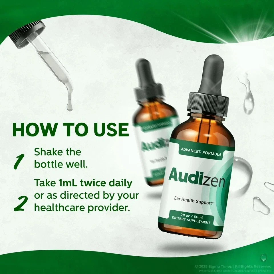(2 Pack) Audizen Drops – Advanced Ear Health and Hearing Support Formula – US