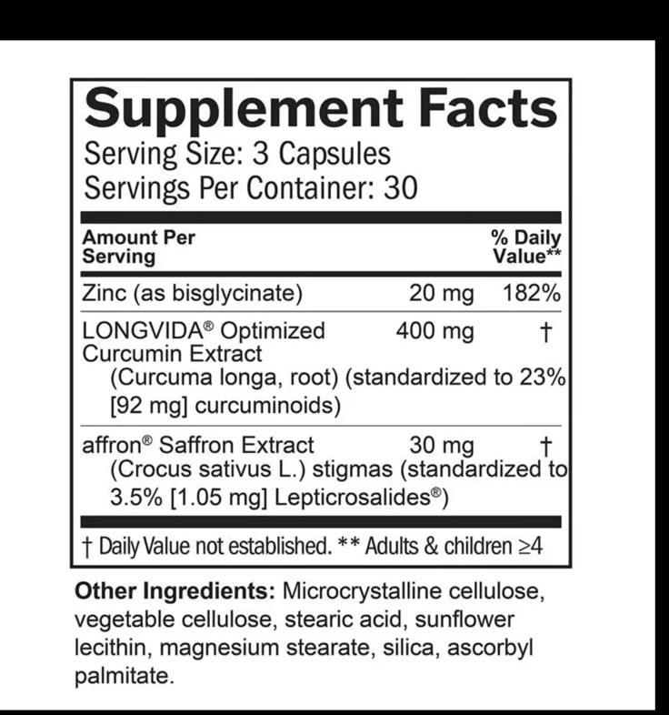 brainMD Happy Saffron Plus Saffron Supplement 90 Vegan Capsules 30mg