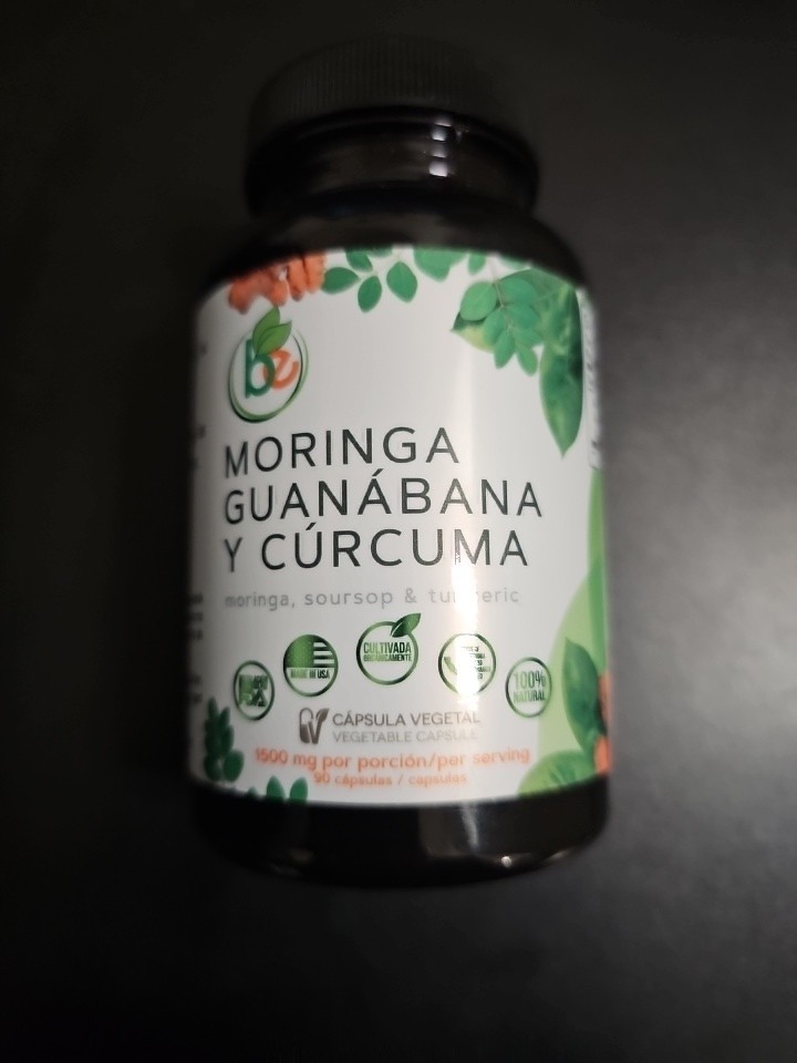 be Tu Salud Moringa Guanabana y Curcuma, 90 Capsula