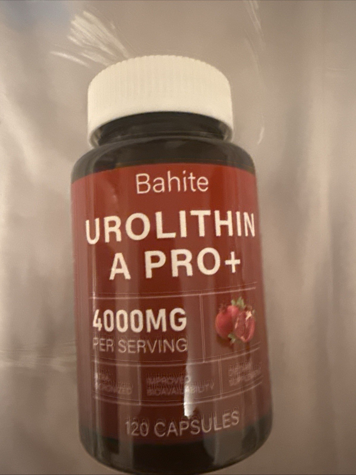 Bahite Urolithin A Pro+ 4000mg Dietary Supplement Capsules 120 Count