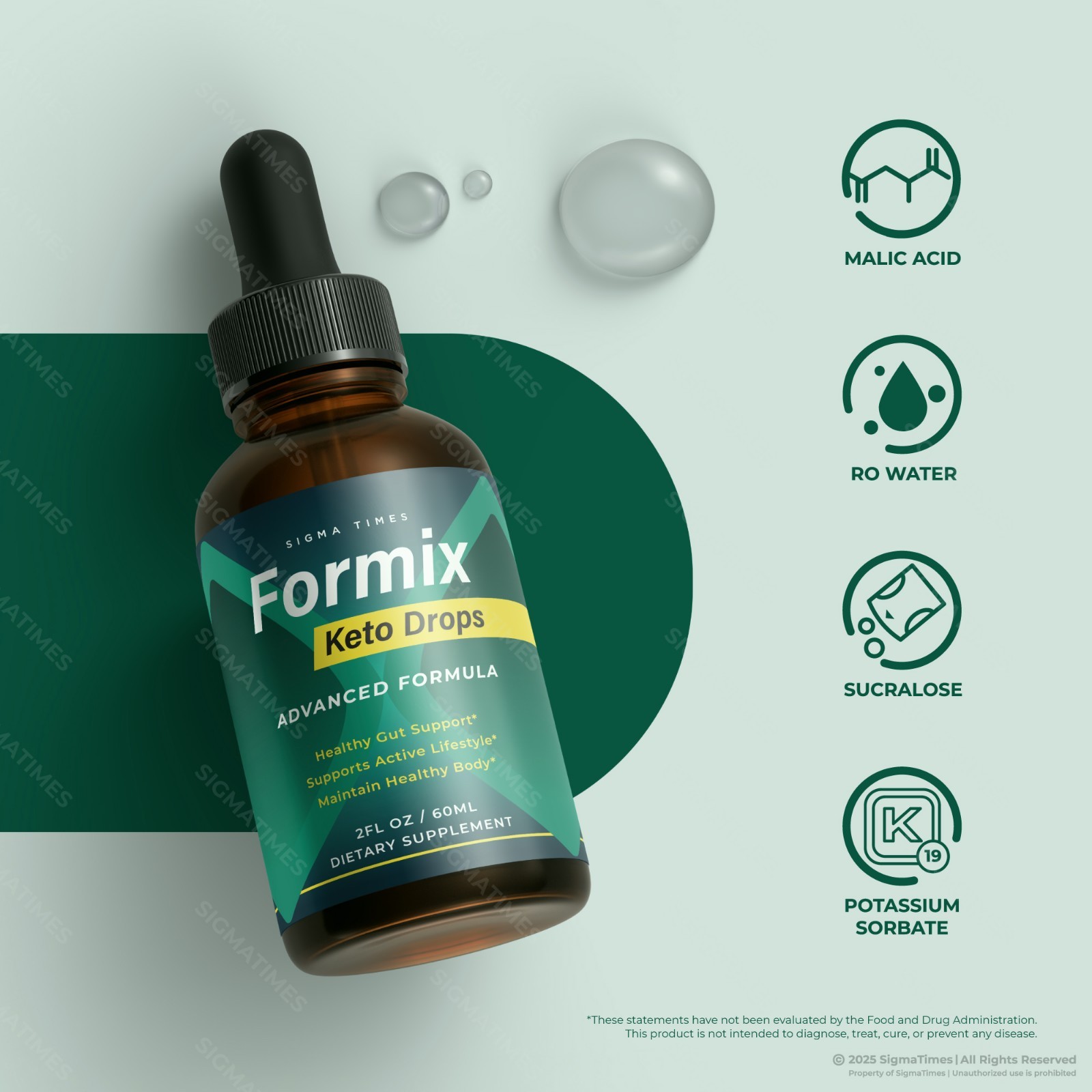 Formix Keto Drops, Advanced Liquid Supplement, Weight Loss & Energy (30 serving)